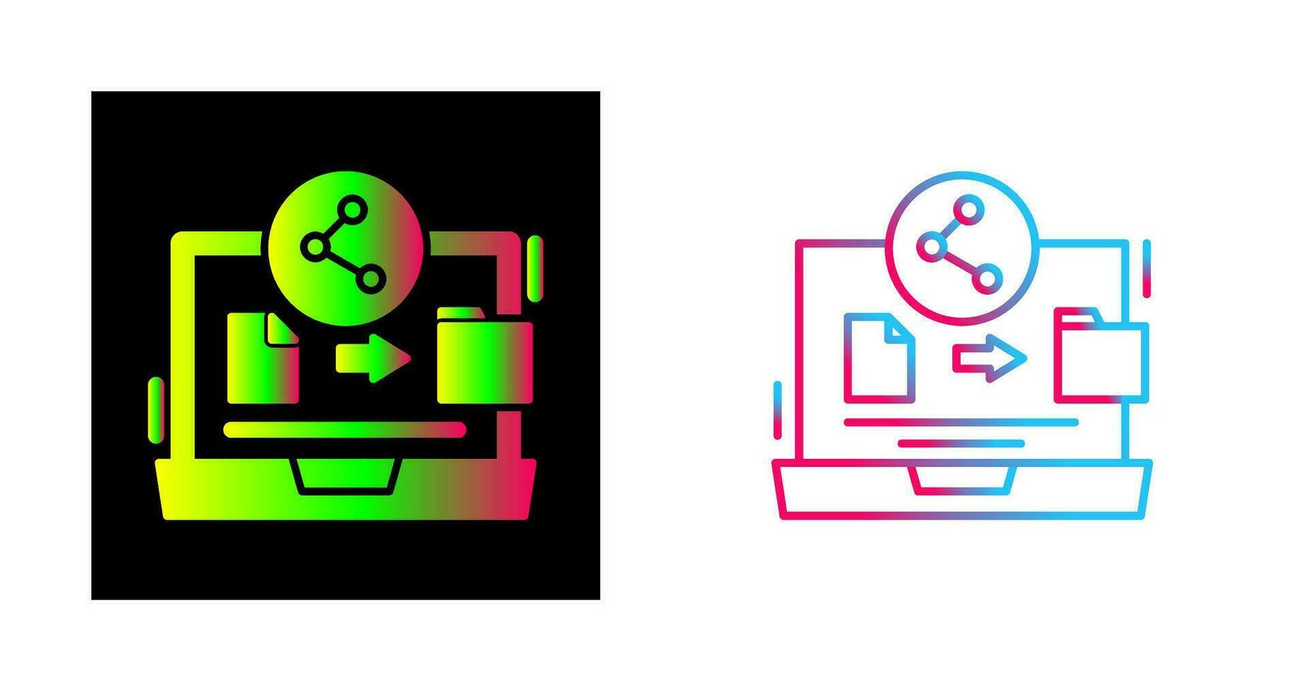 File Share Vector Icon