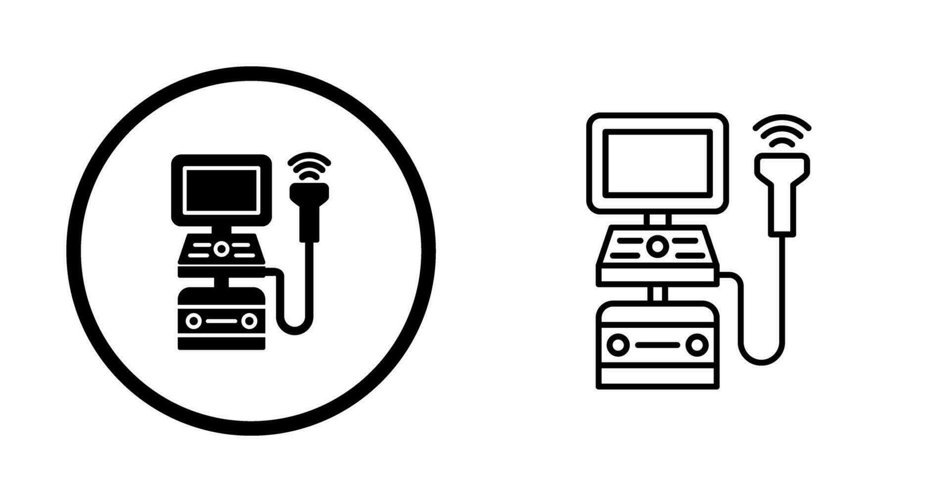 Ultrasound Machine Vector Icon