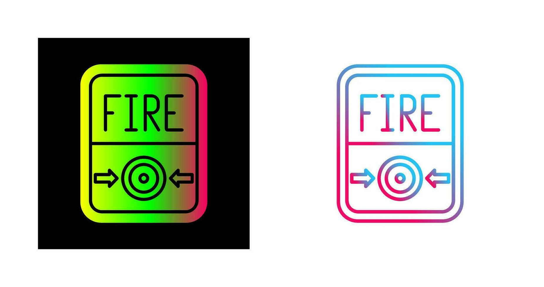 icono de vector de botón de fuego