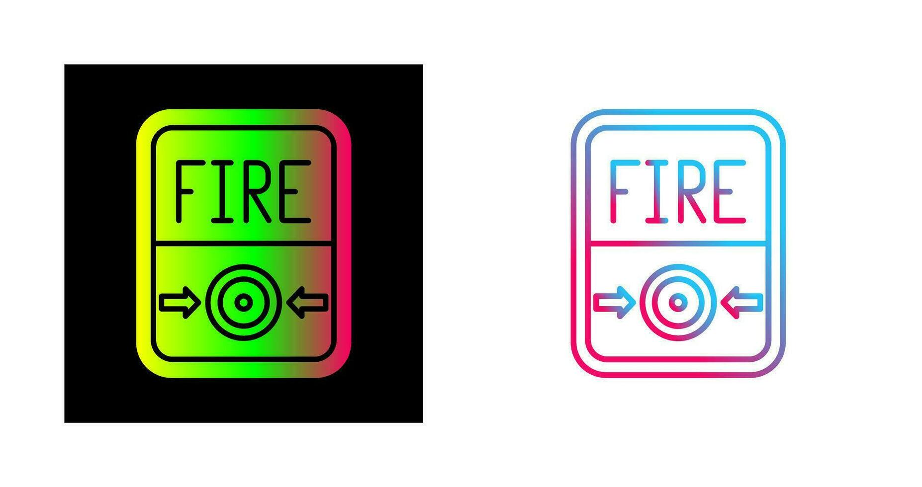 Fire Button Vector Icon