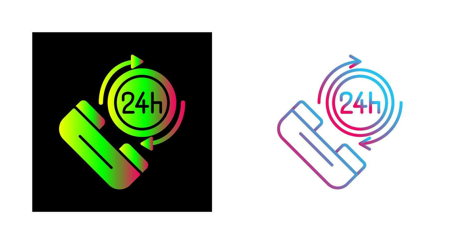 24h Vector Icon