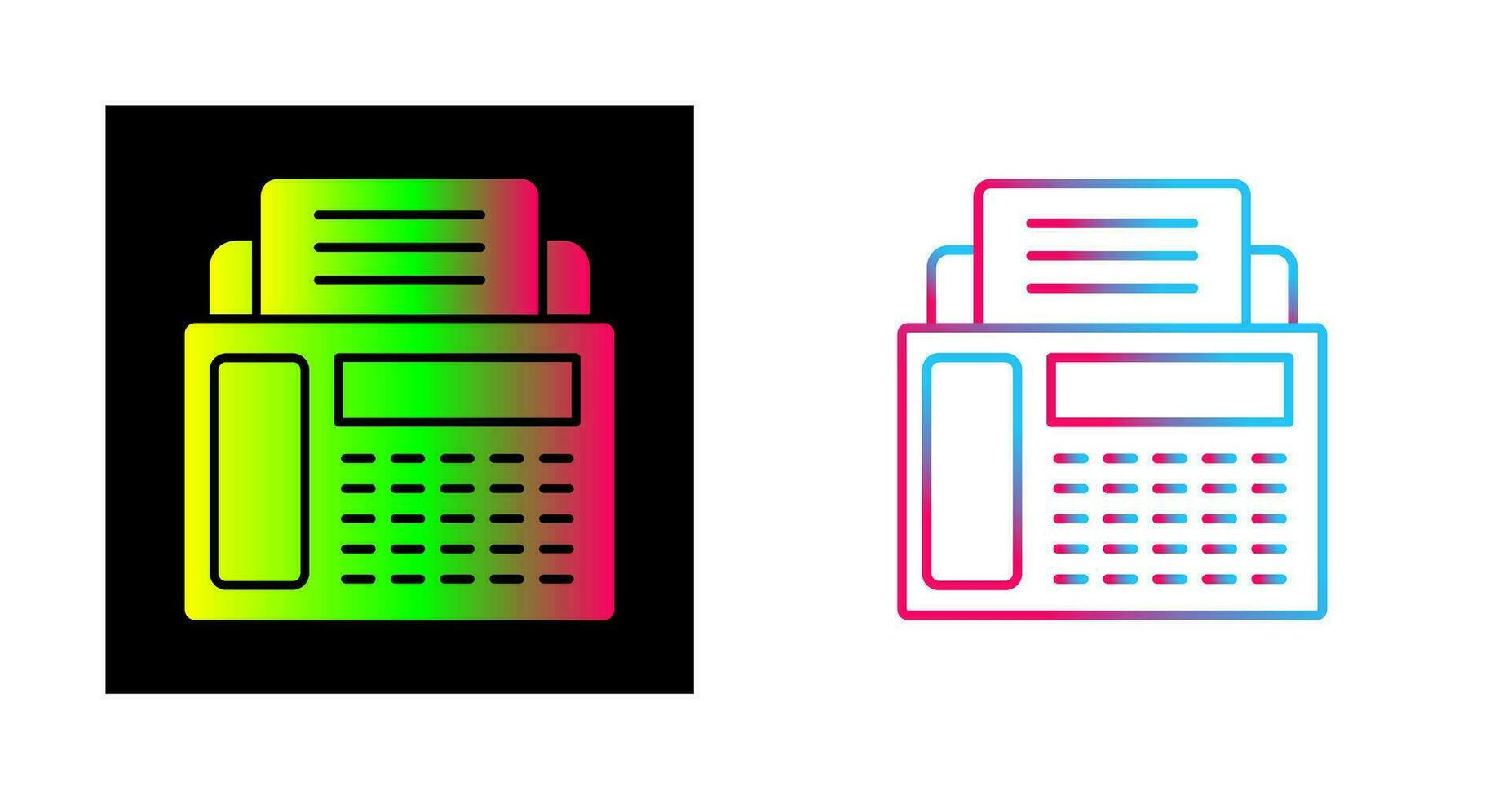 Fax Machine Vector Icon