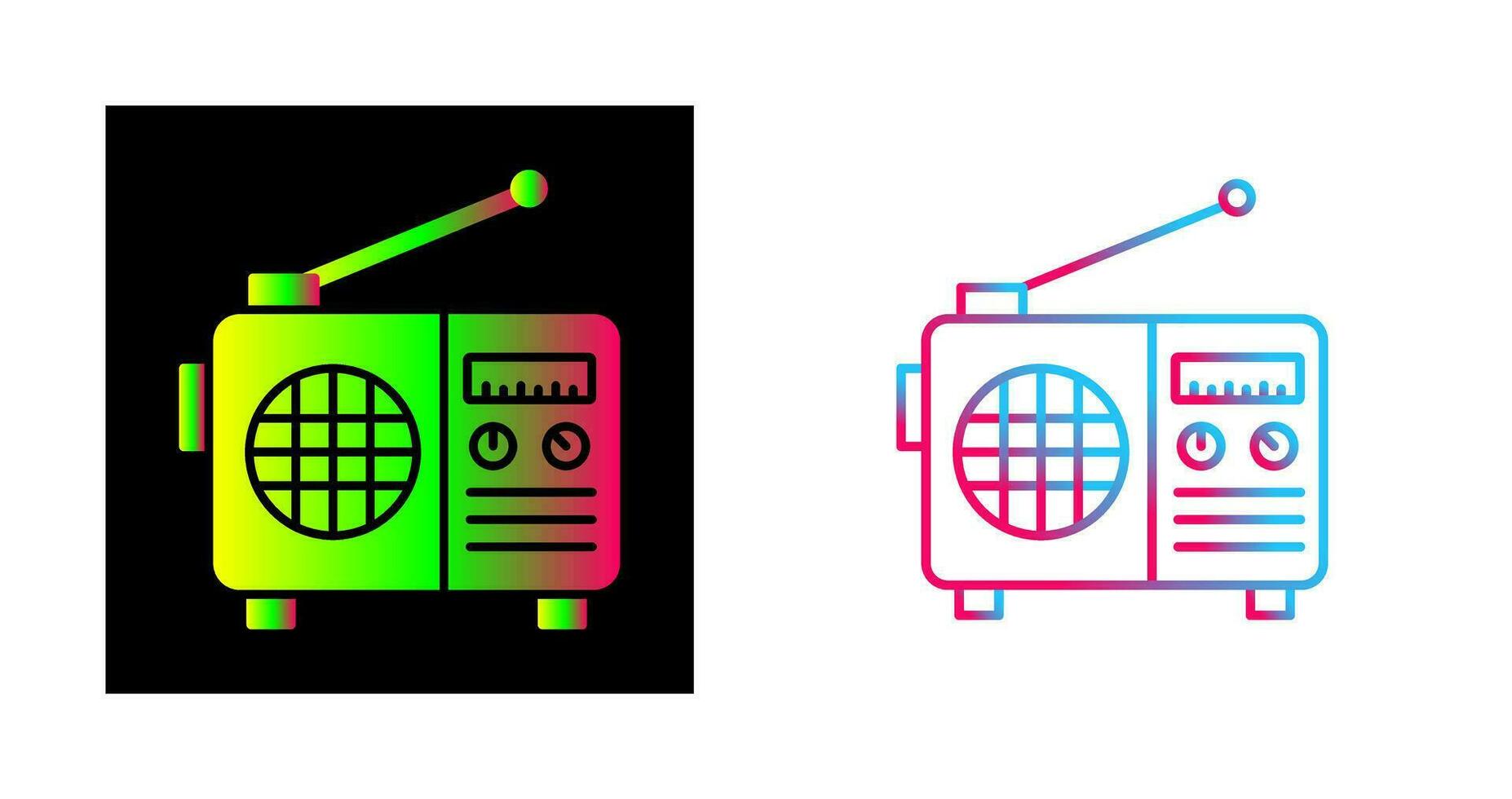 icono de vector de radio