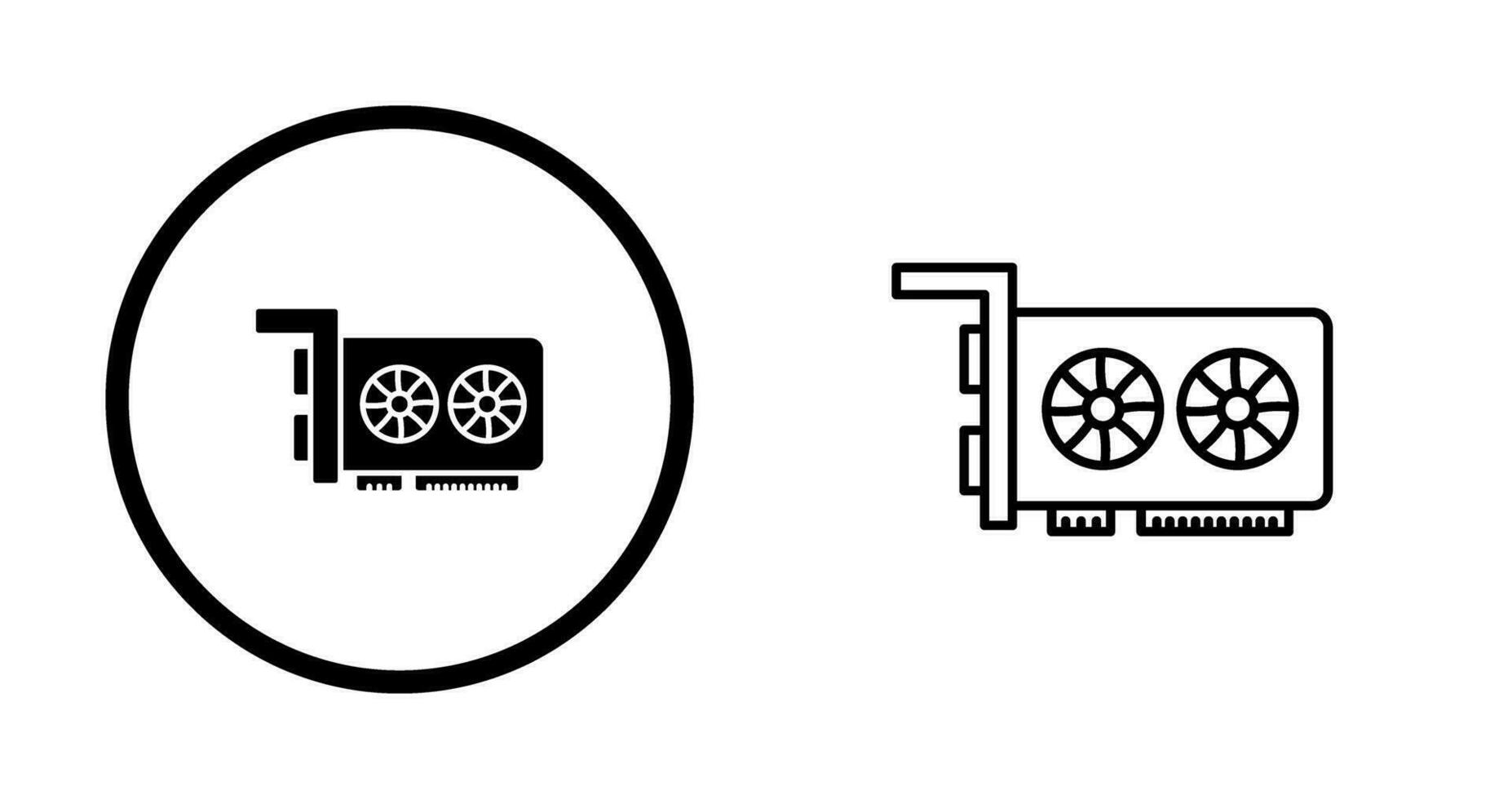 Graphic Card Vector Icon