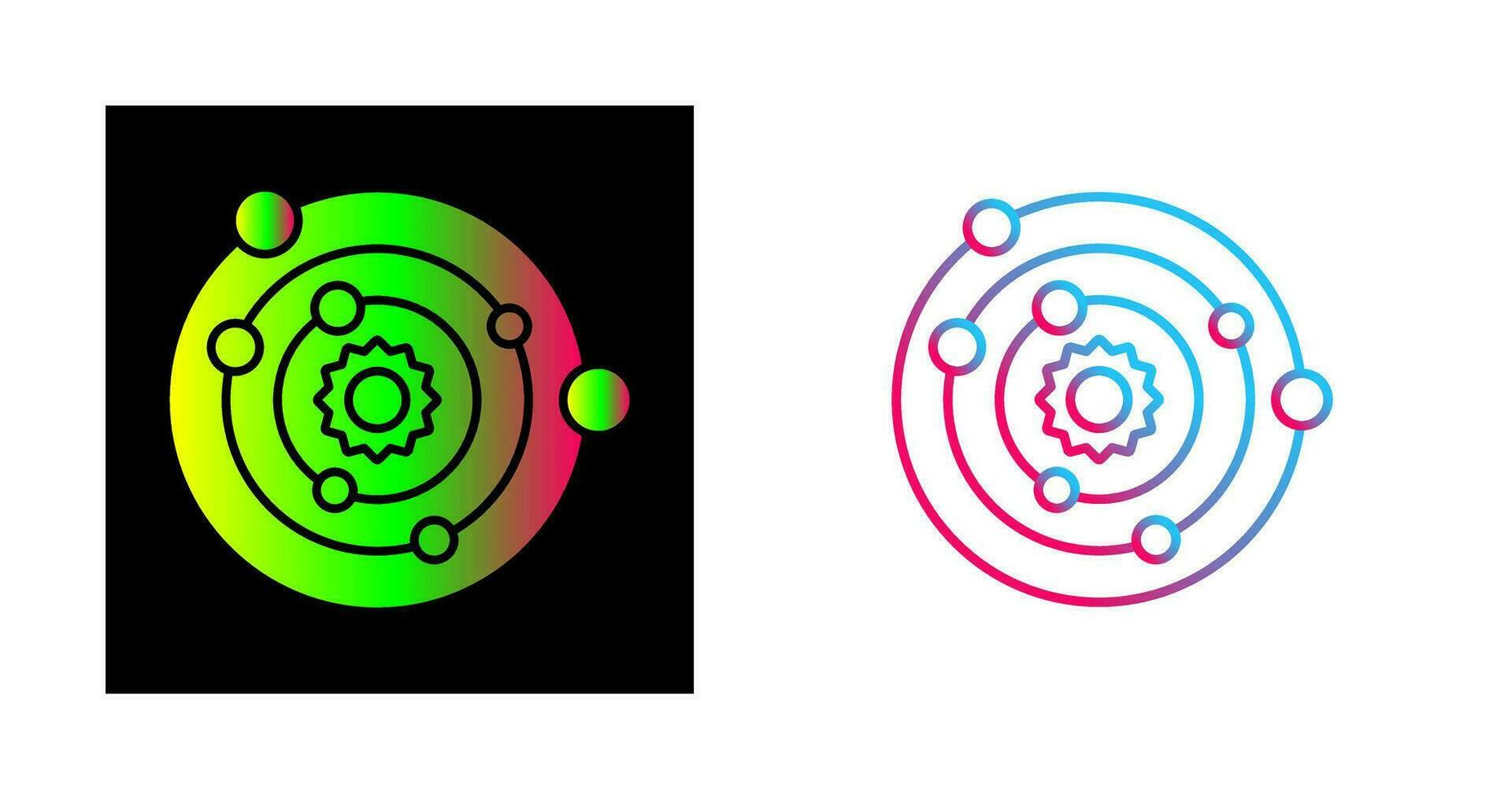 Solar System Vector Icon