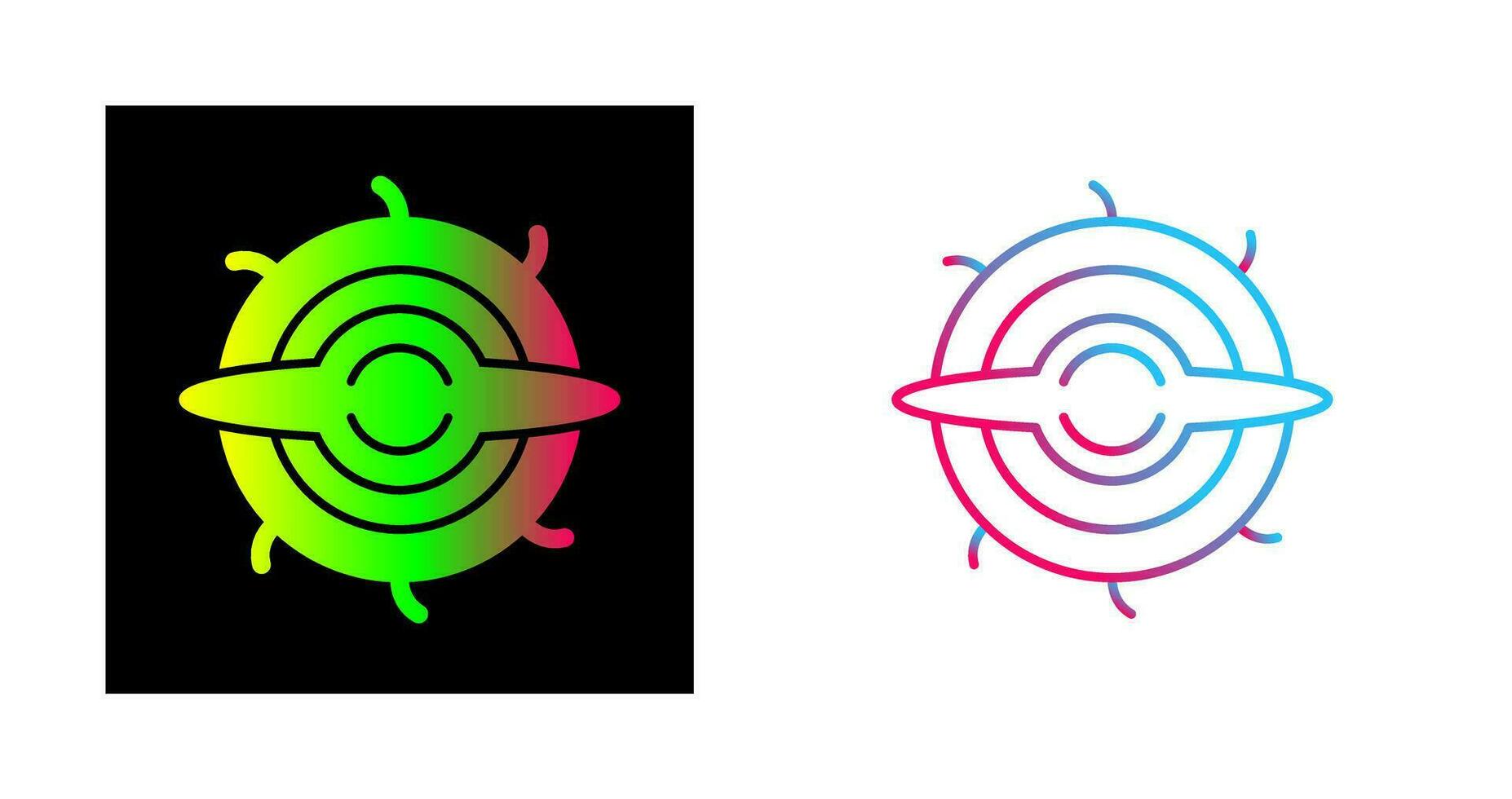 Black Hole Vector Icon