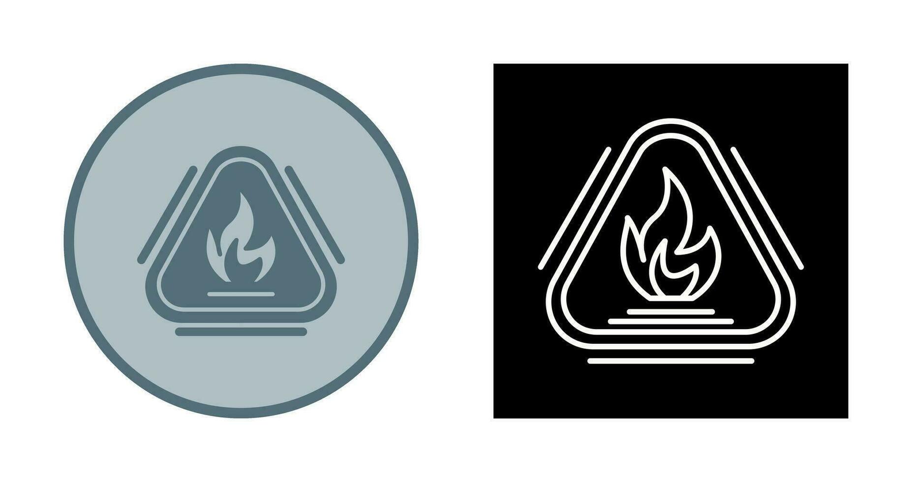 Caution Fire Vector Icon