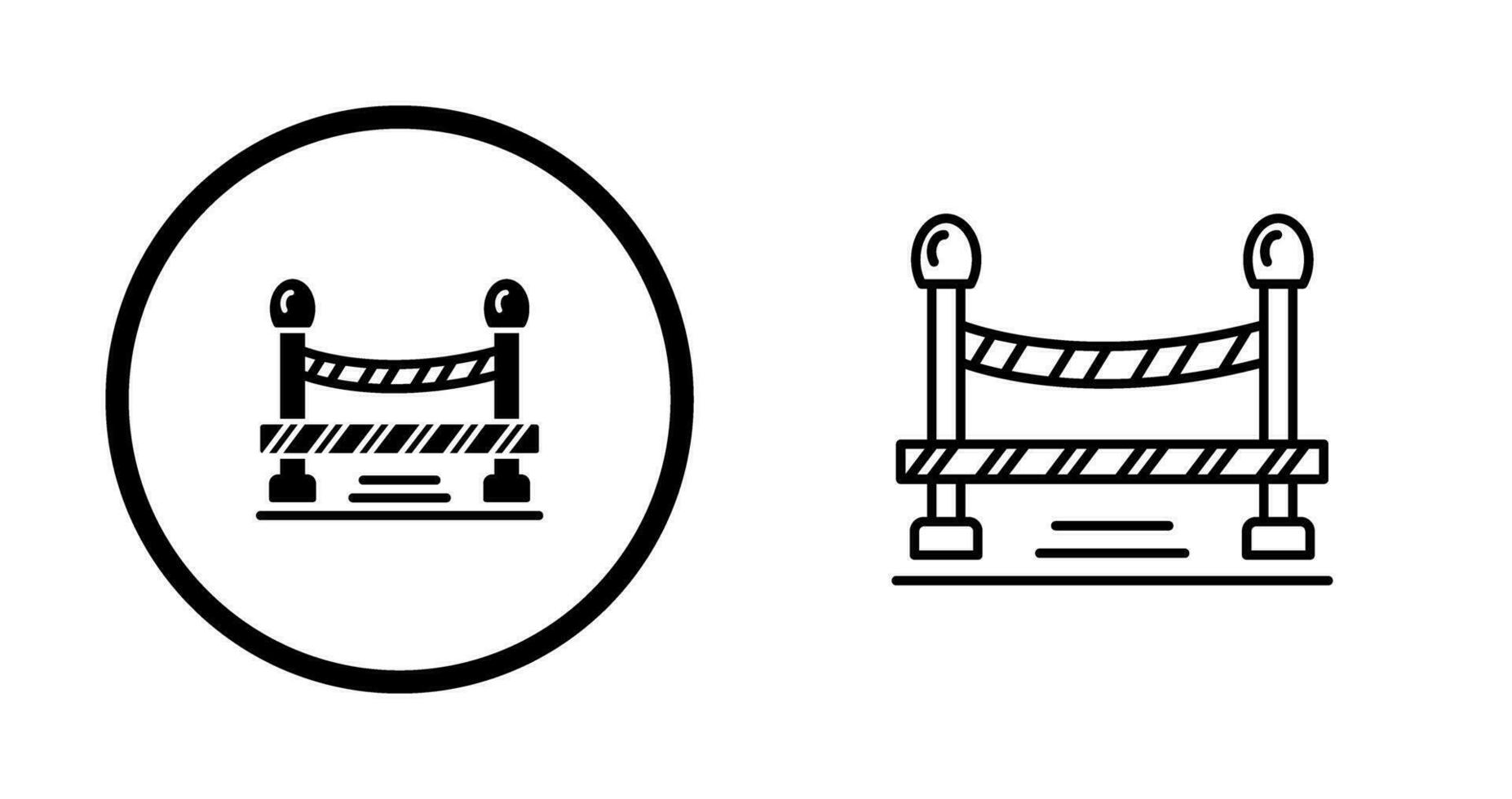 Do Not Cross Line Vector Icon