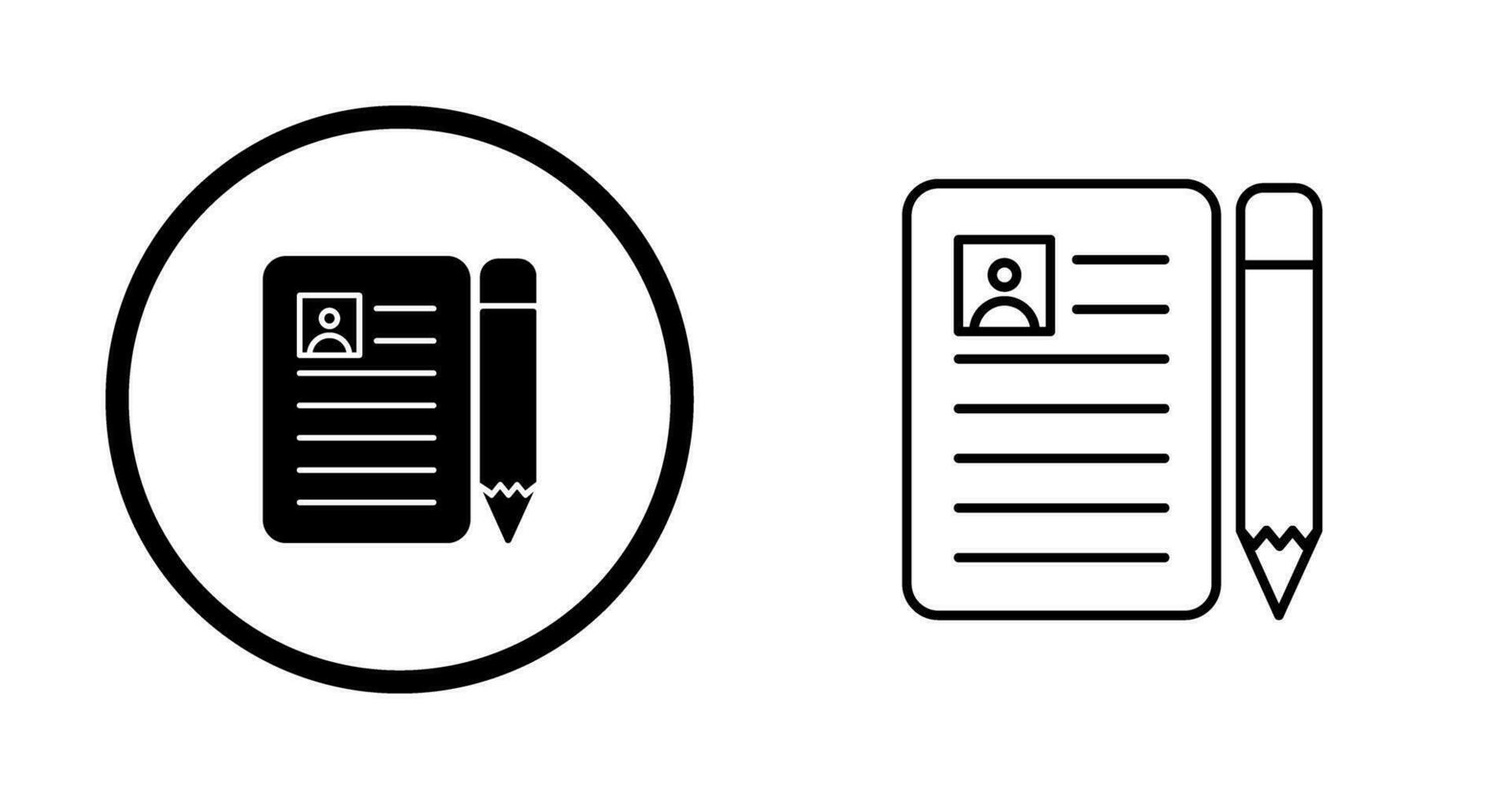 CV Vector Icon