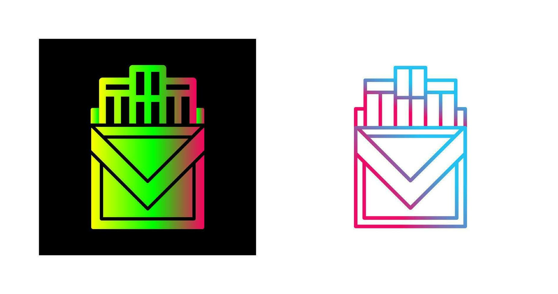 Cigarette Pack Vector Icon