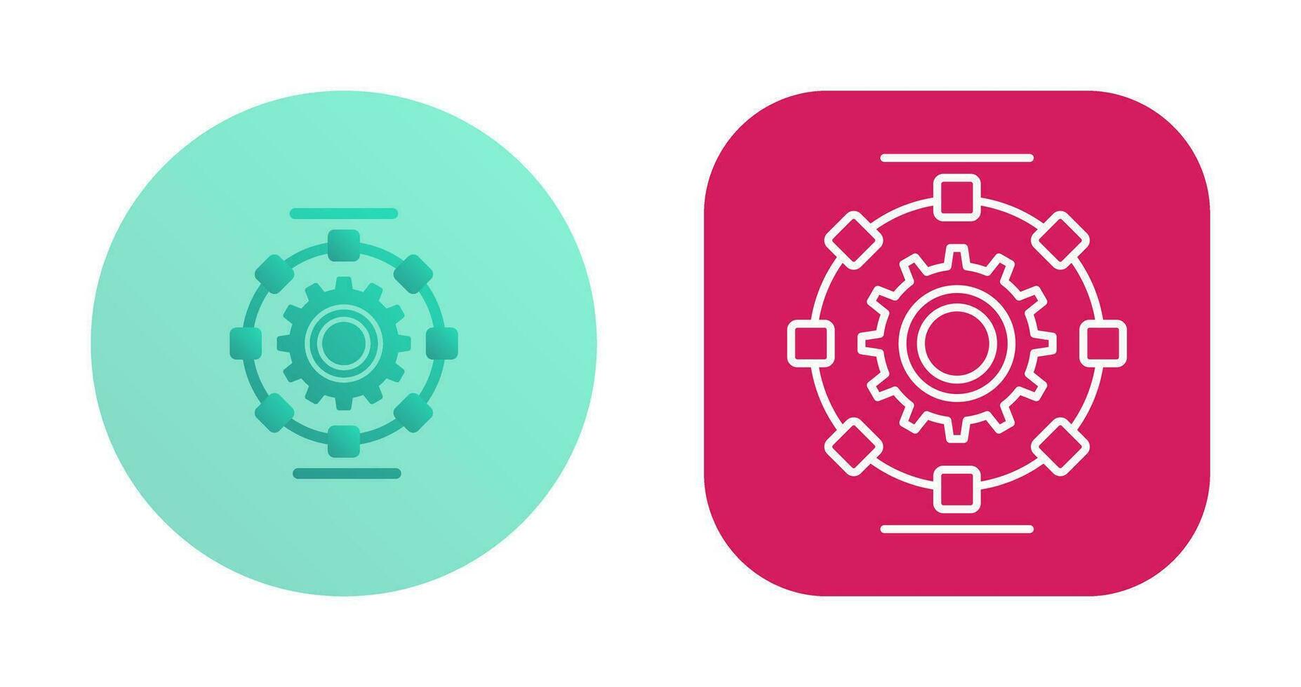 Automated Process Vector Icon