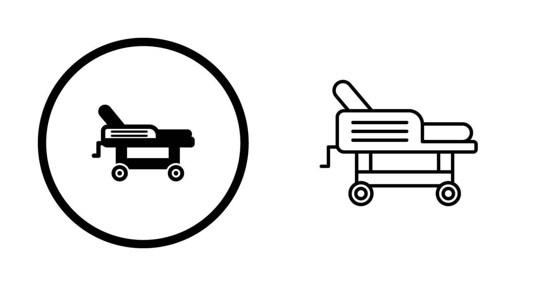 Hospital Bed Vector Icon