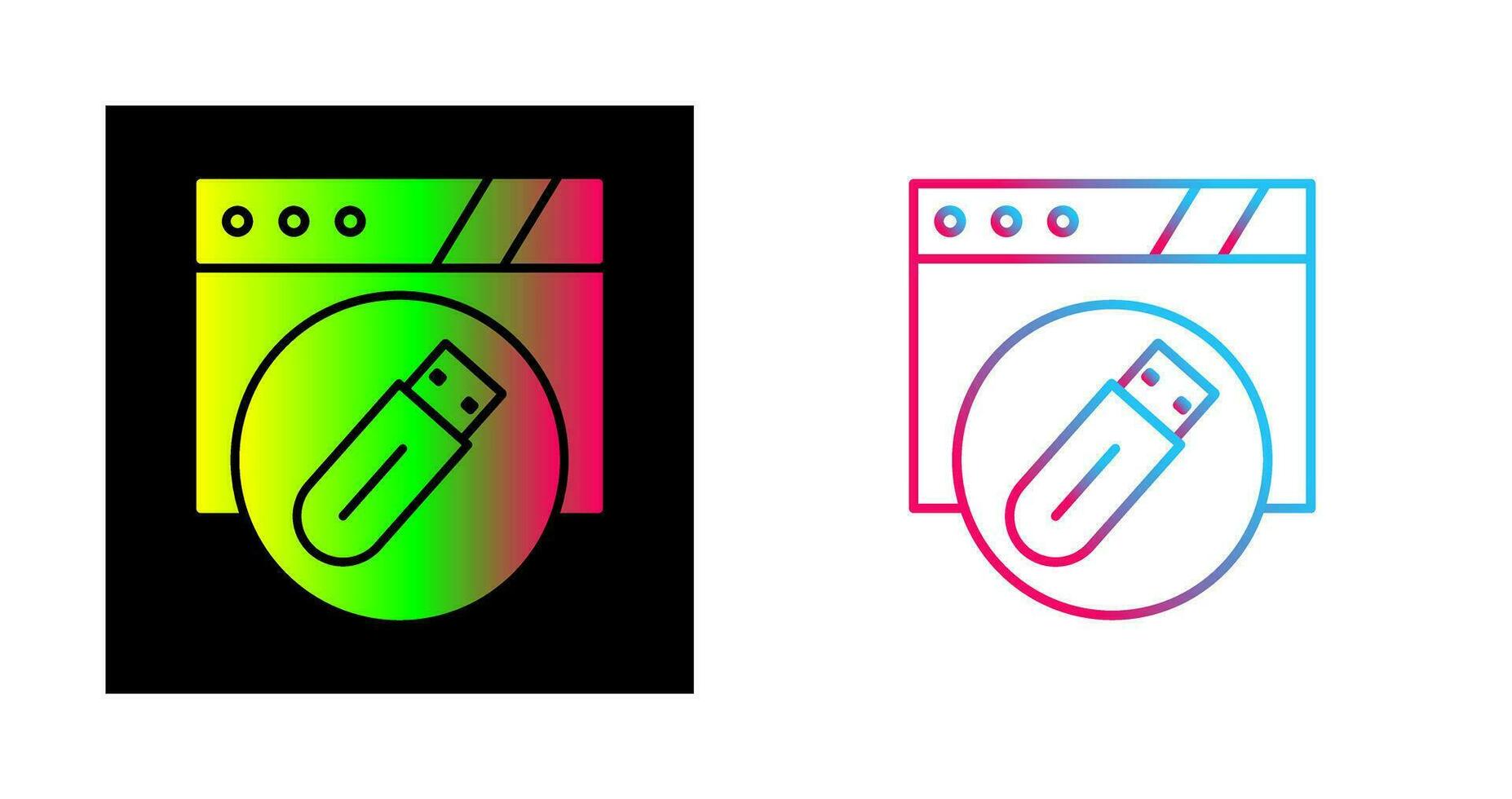 Usb Flash Drive Vector Icon