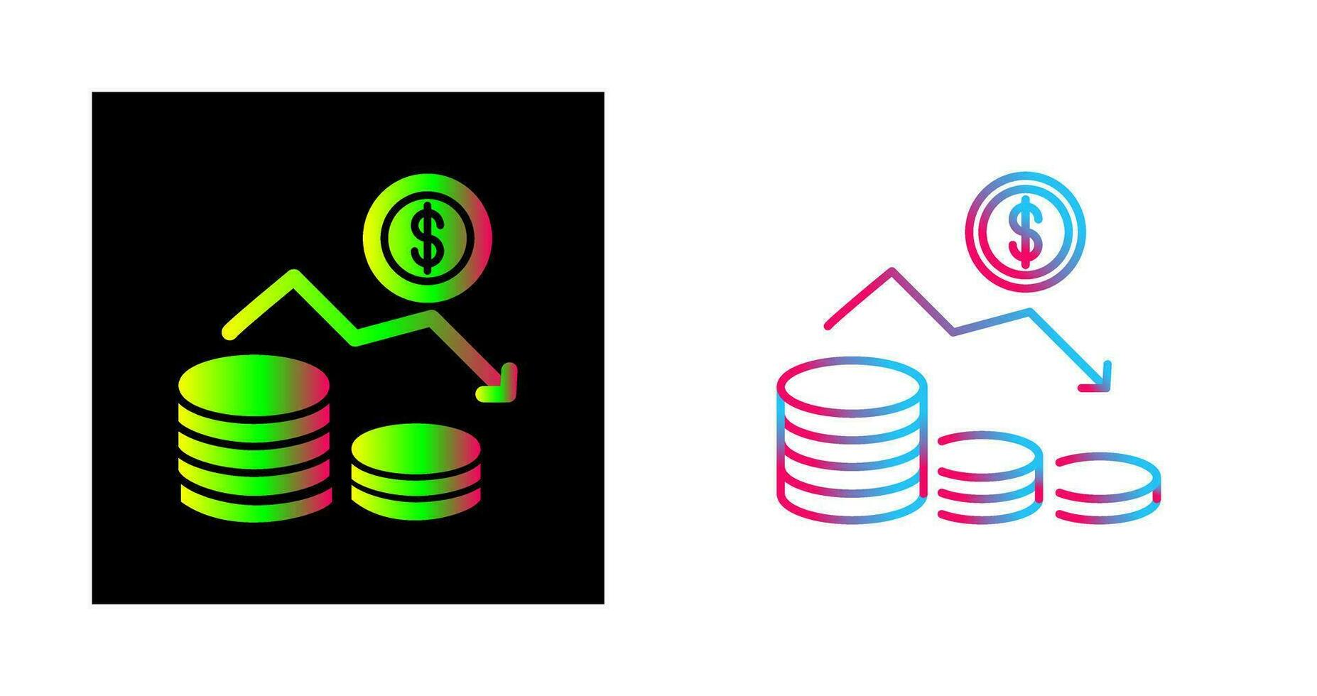 Money Loss Vector Icon