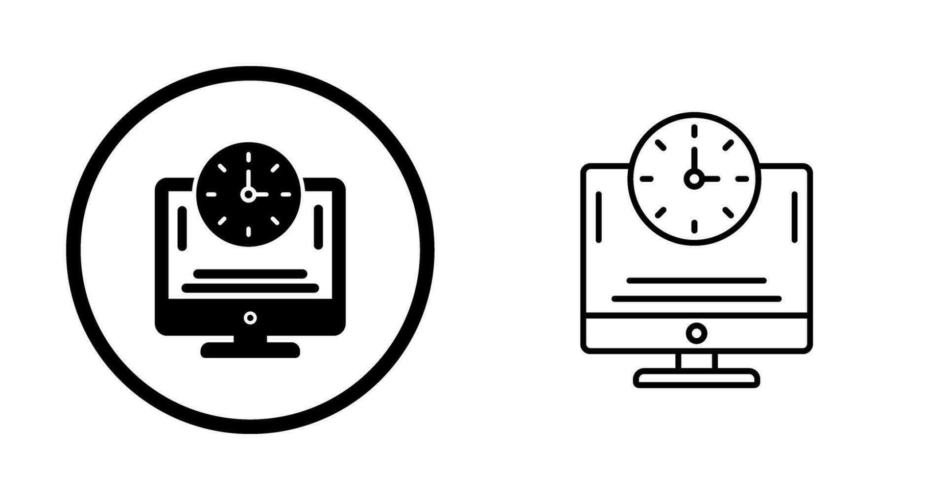 Online Time Vector Icon