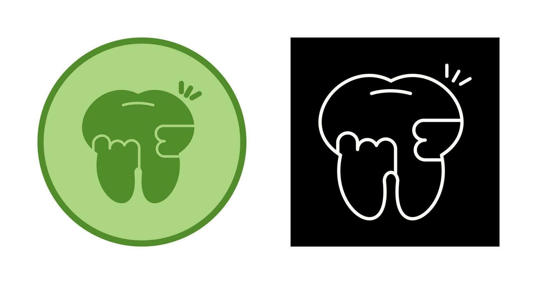 Toothache And Plaque Vector Icon