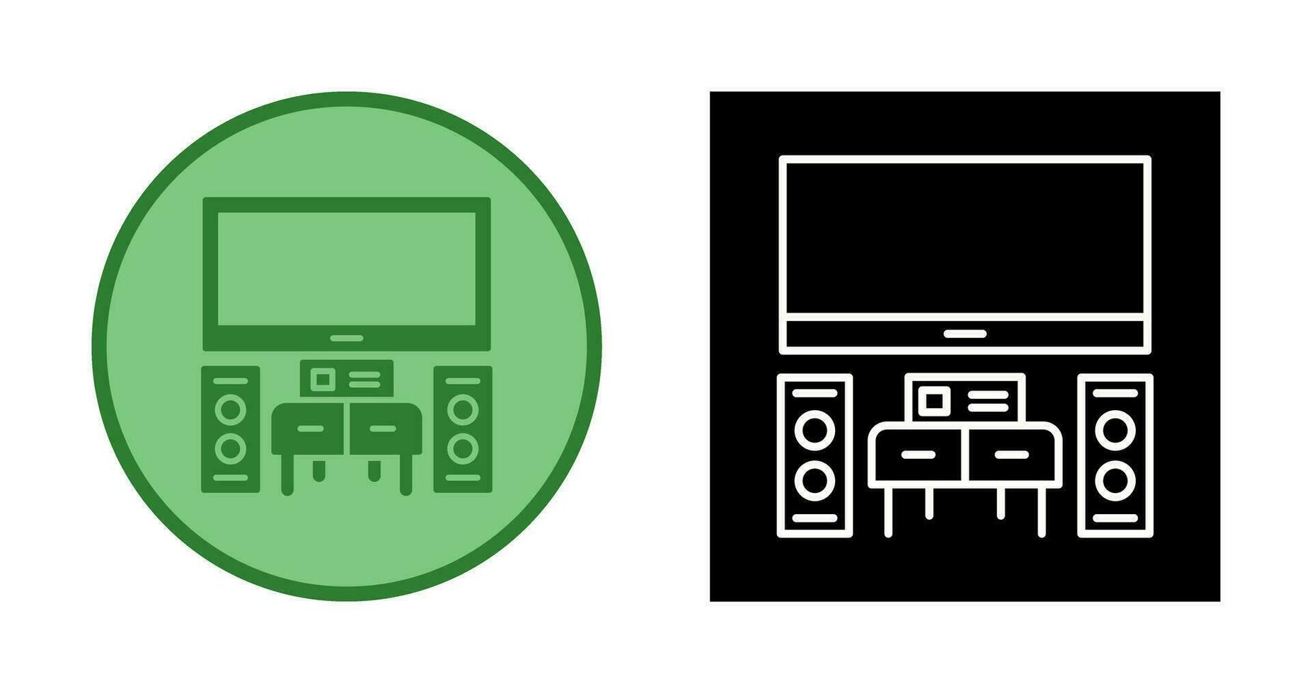 icono de vector de cine en casa