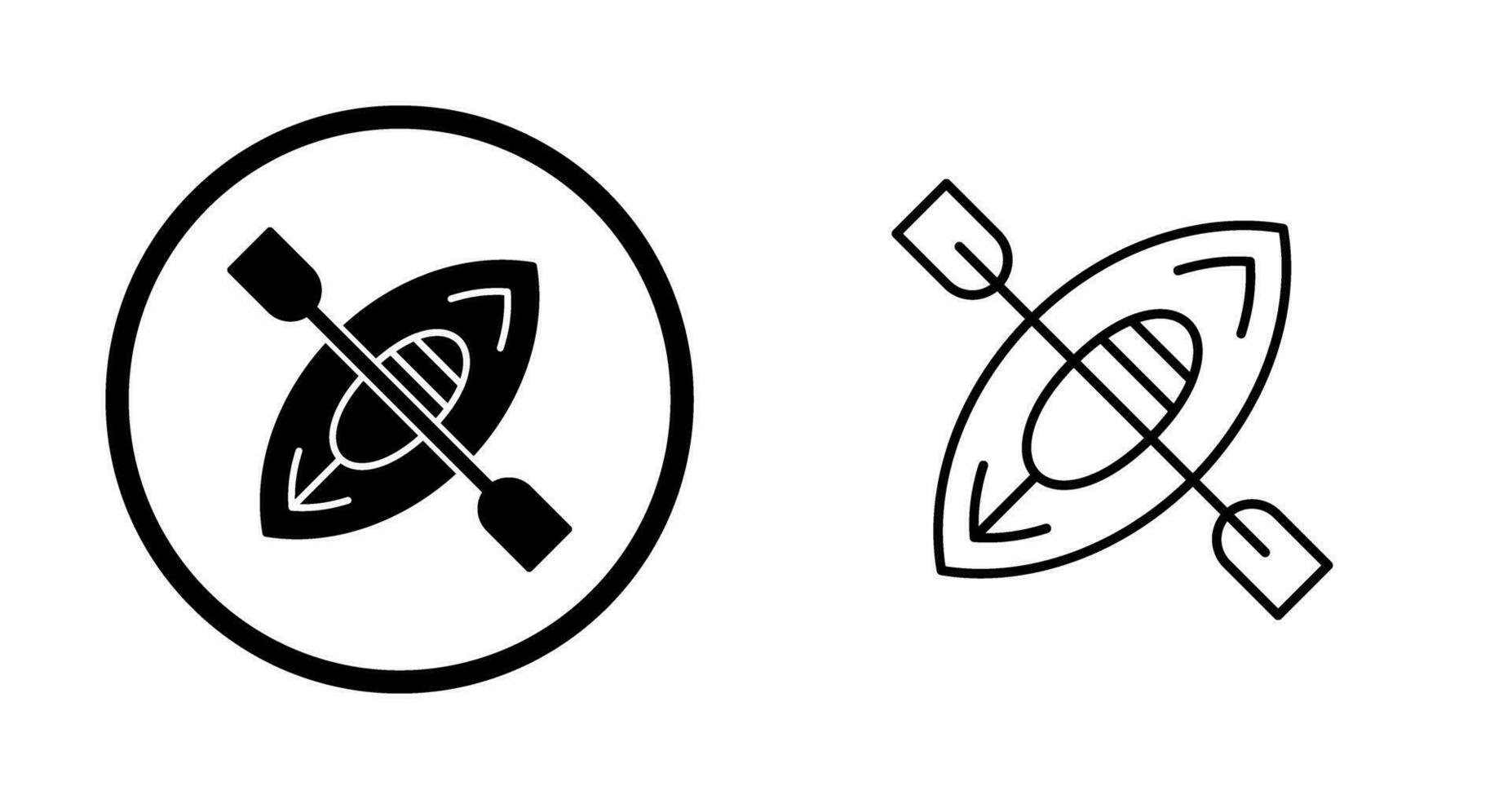 Kayak Vector Icon