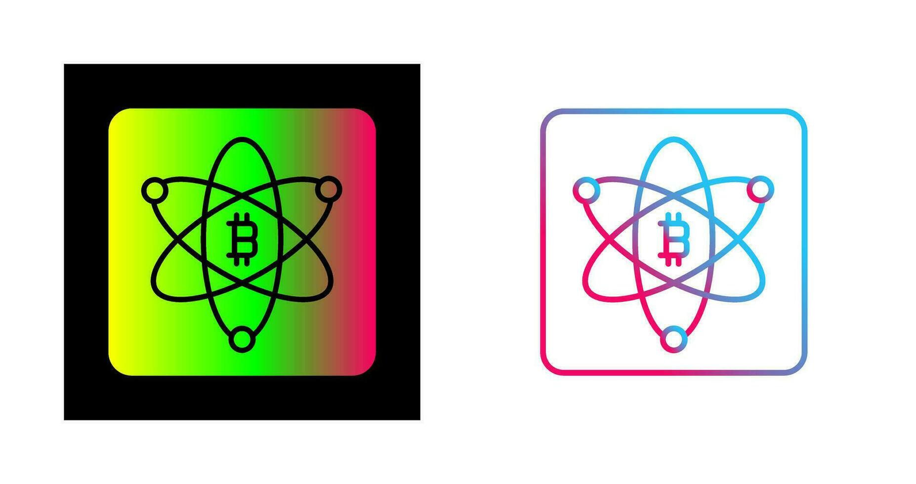 Bitcoin Science Vector Icon