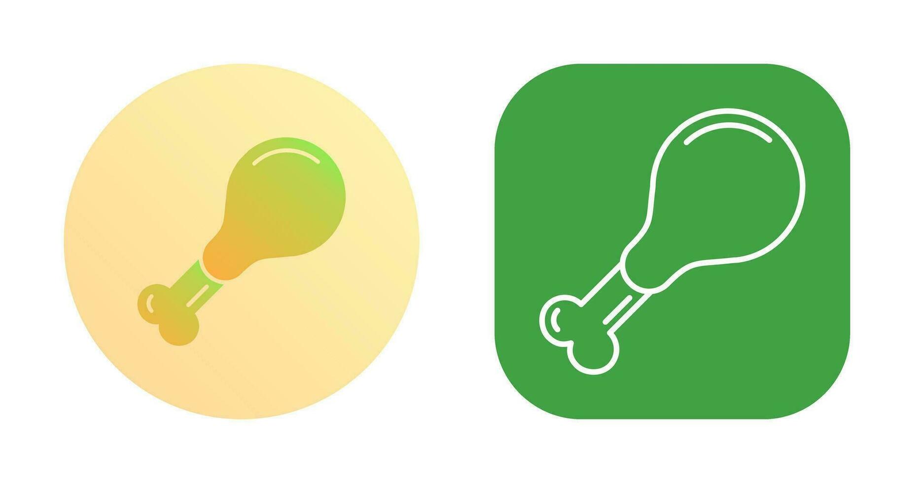Chicken leg Vector Icon