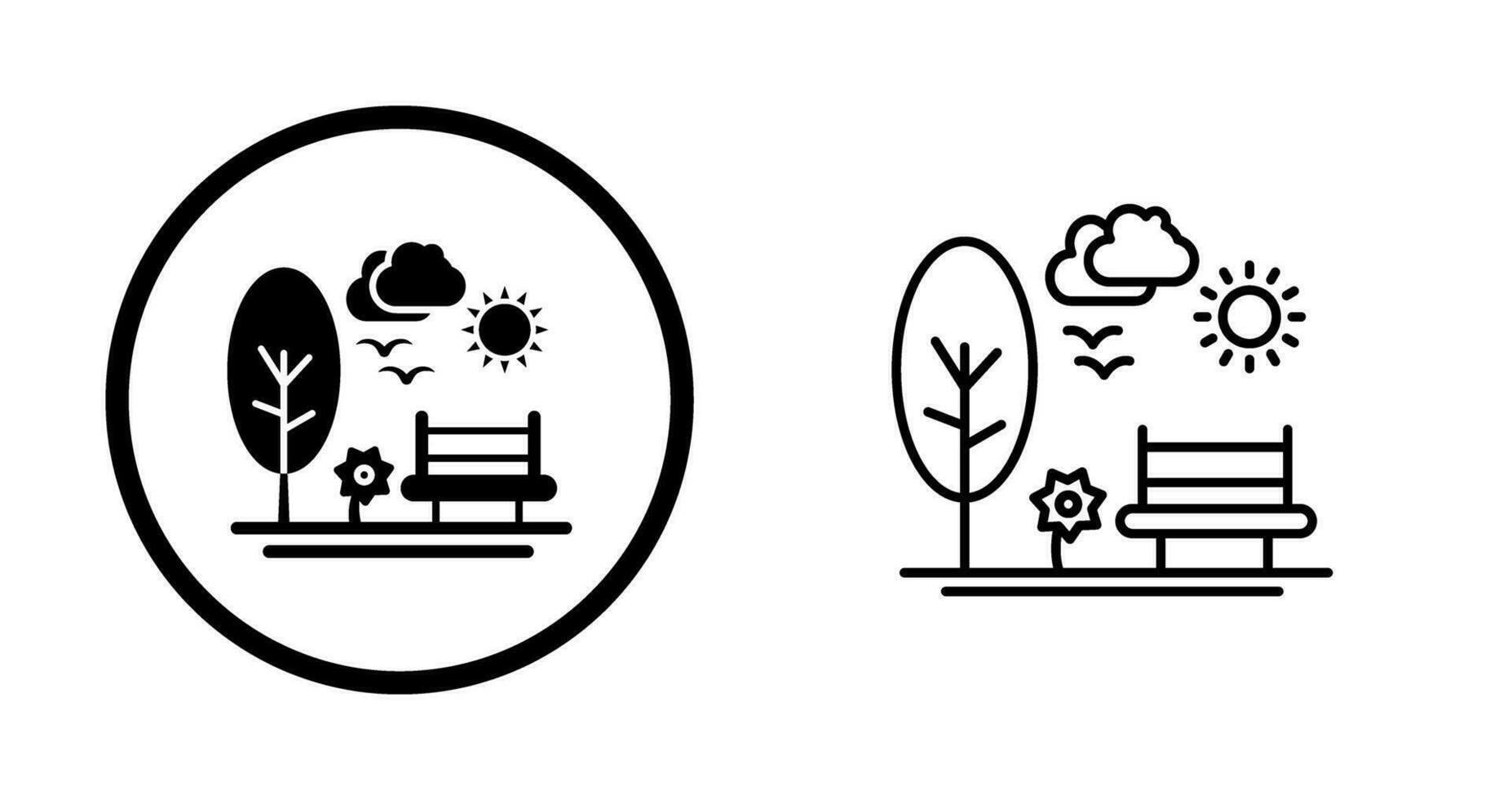 Park Vector Icon