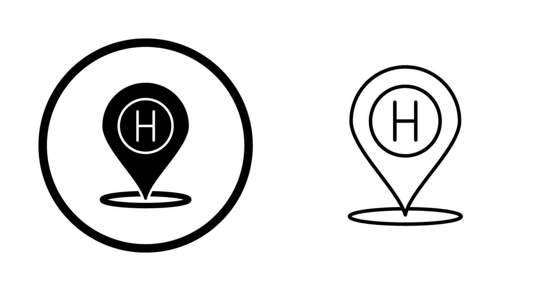 Hotel Location Vector Icon