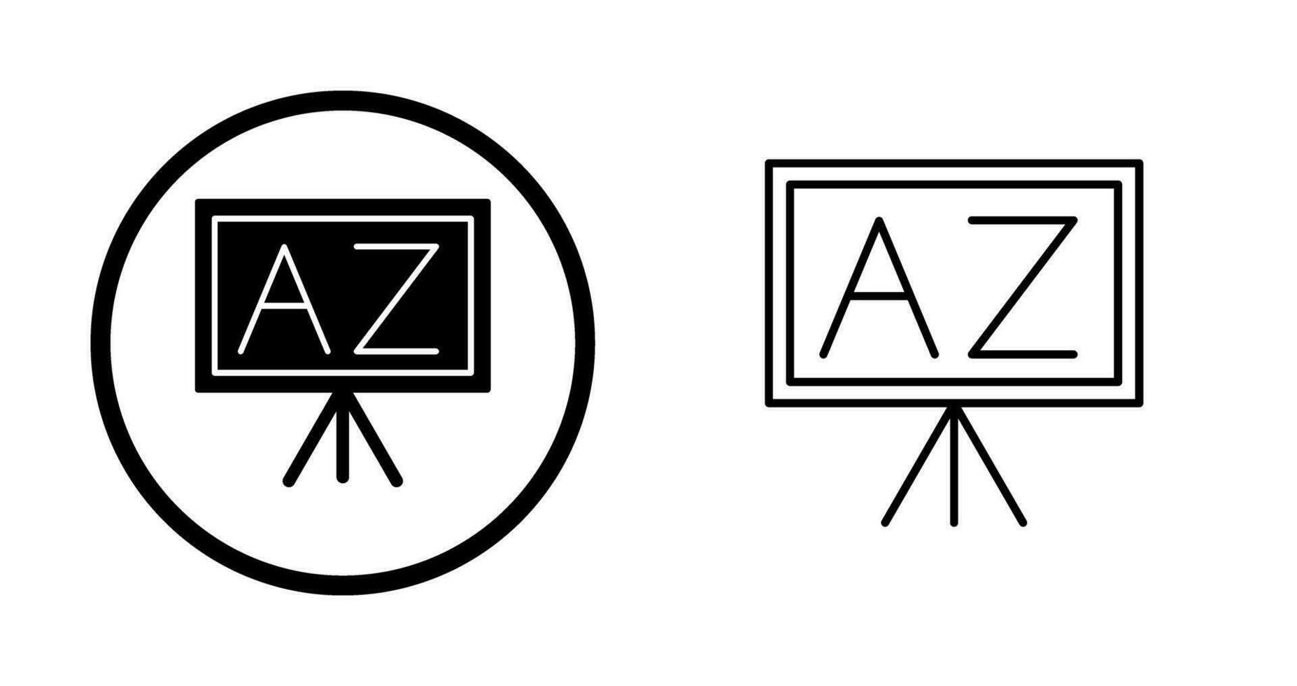 From A To Z Vector Icon