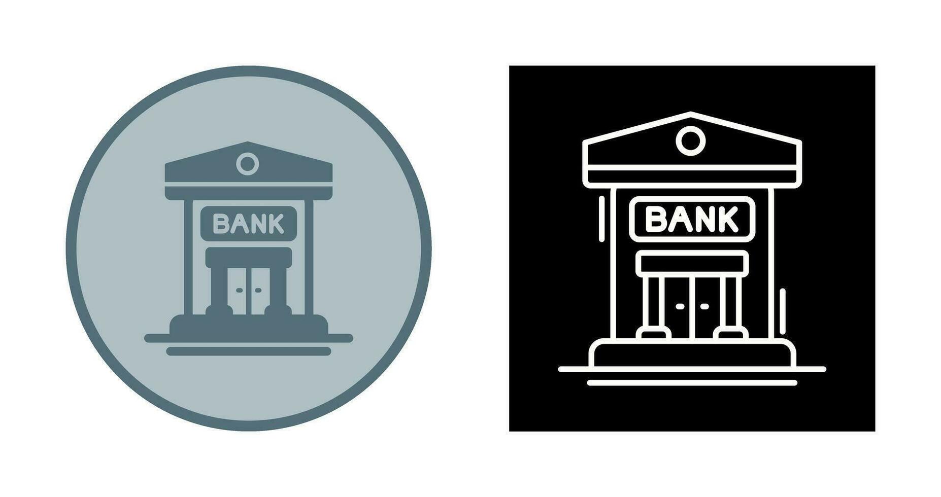 icono de vector de banco