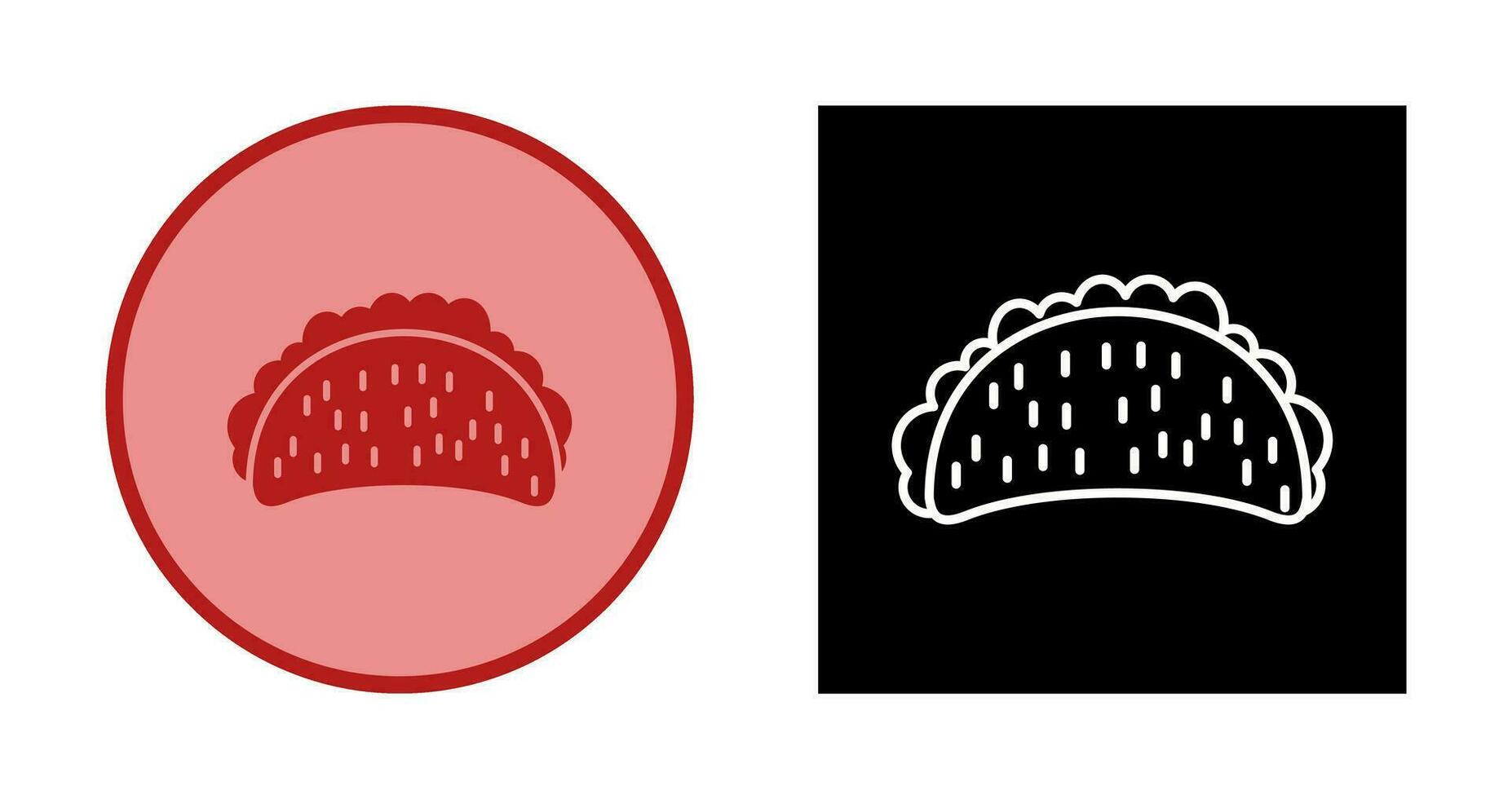 icono de vector de tacos