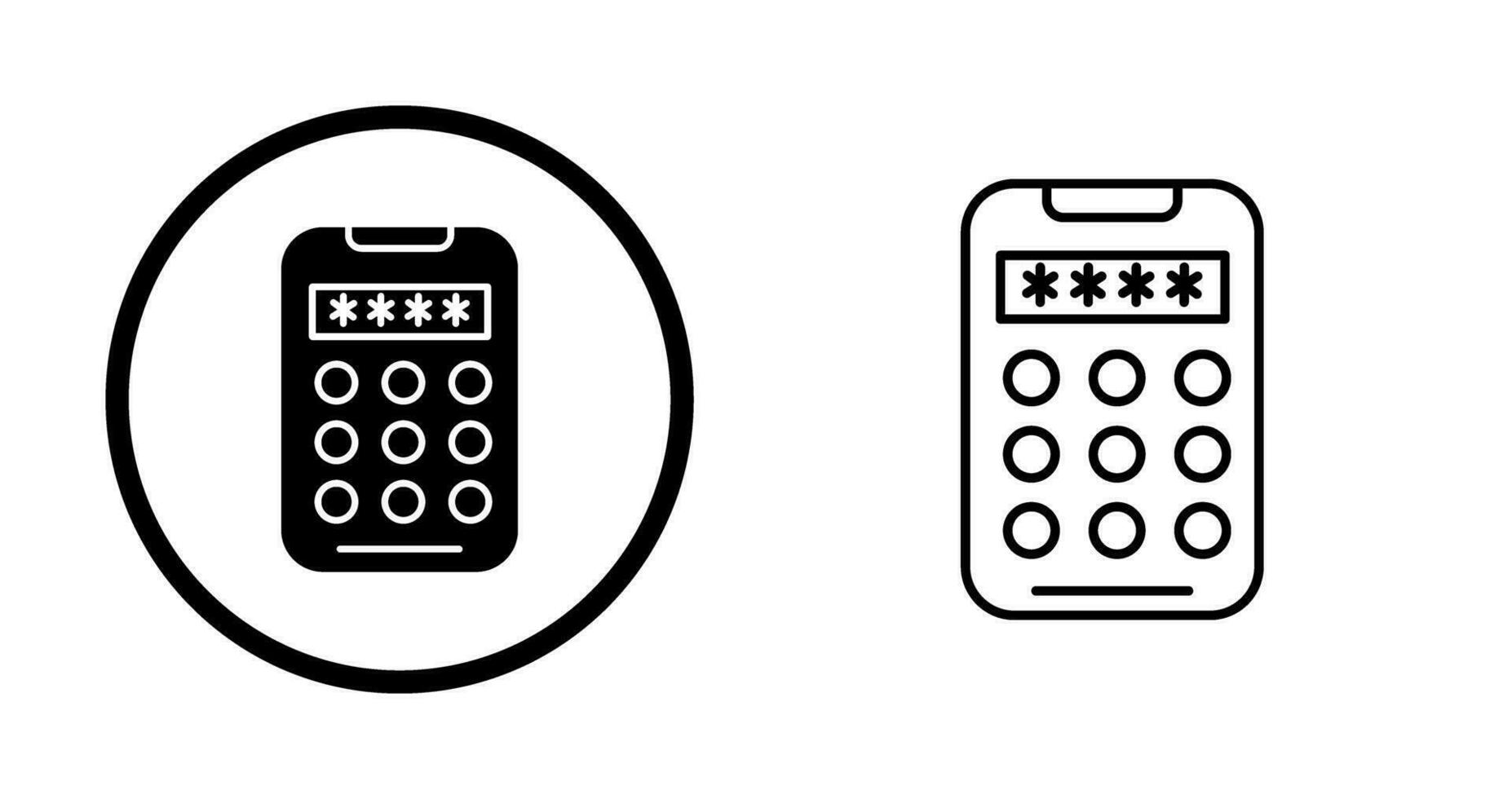 Pin Code Vector Icon
