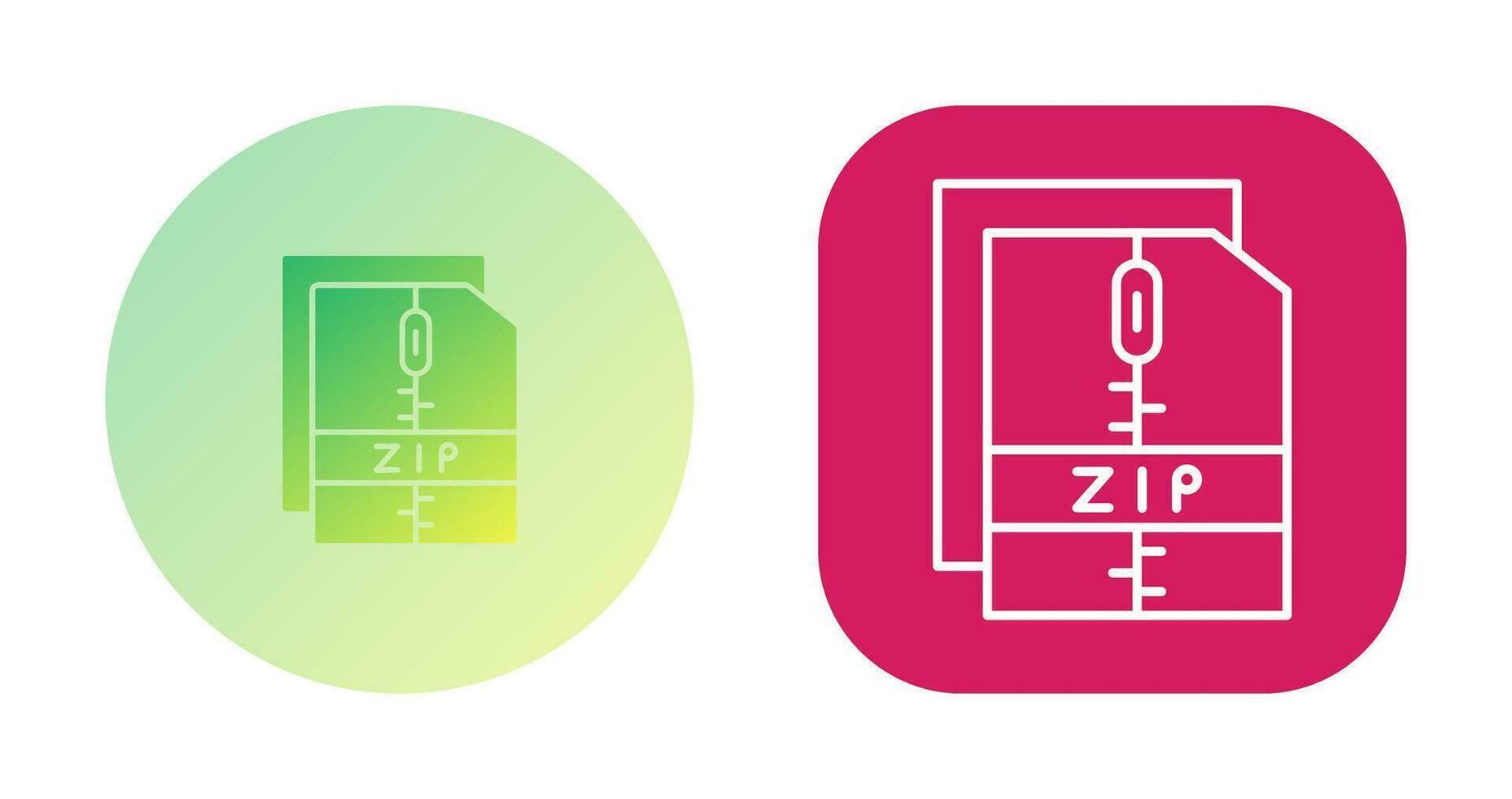 Zip File Vector Icon