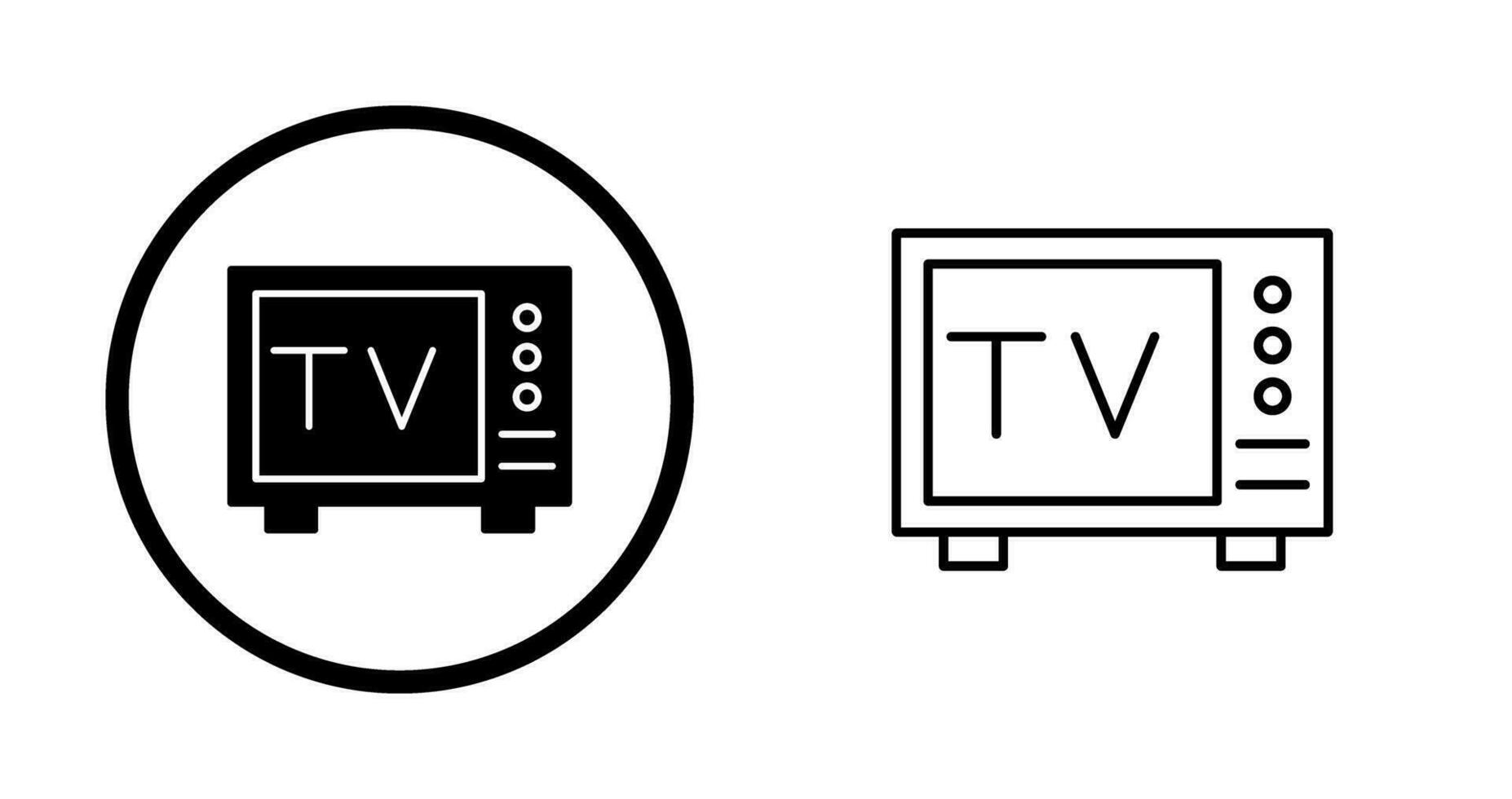 icono de vector de tv