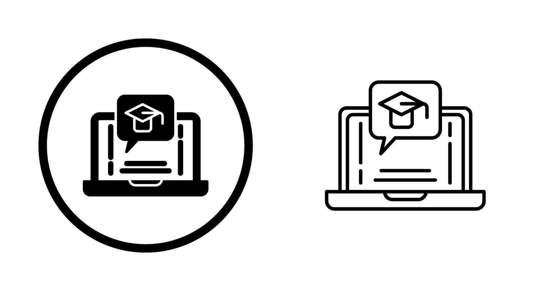 E Learning Vector Icon