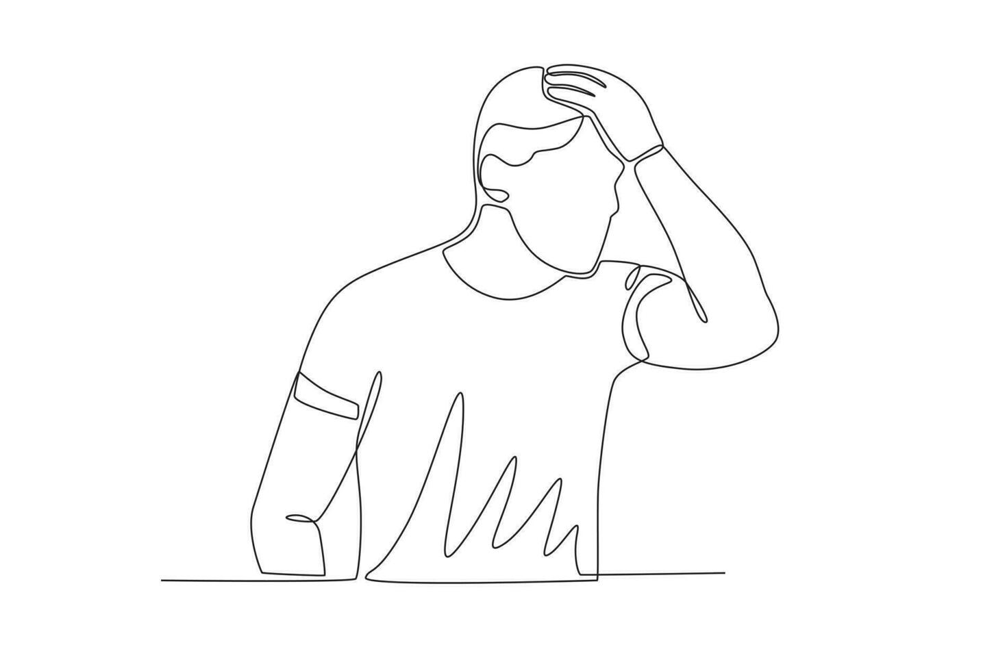 A man dizzy with stress vector