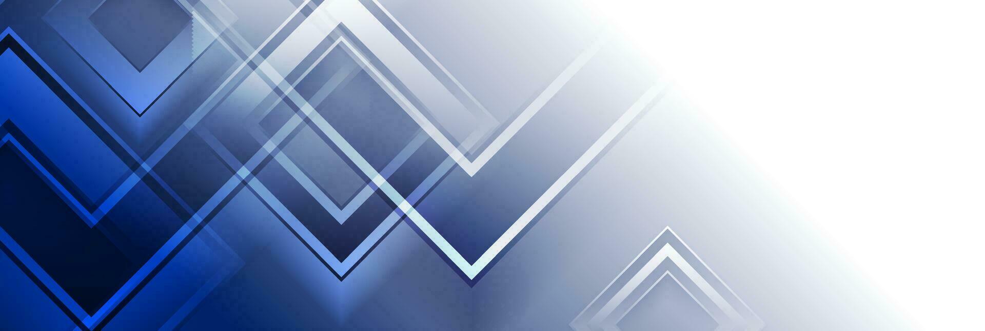 Abstract blue white technology geometric glossy background vector