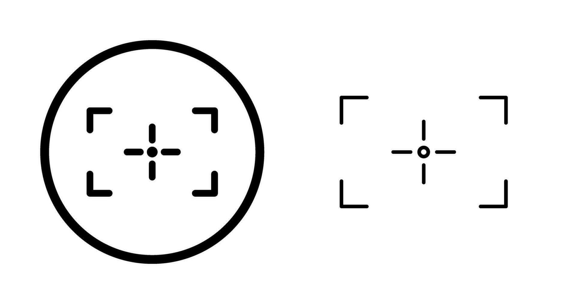 Unique Focus Vector Icon