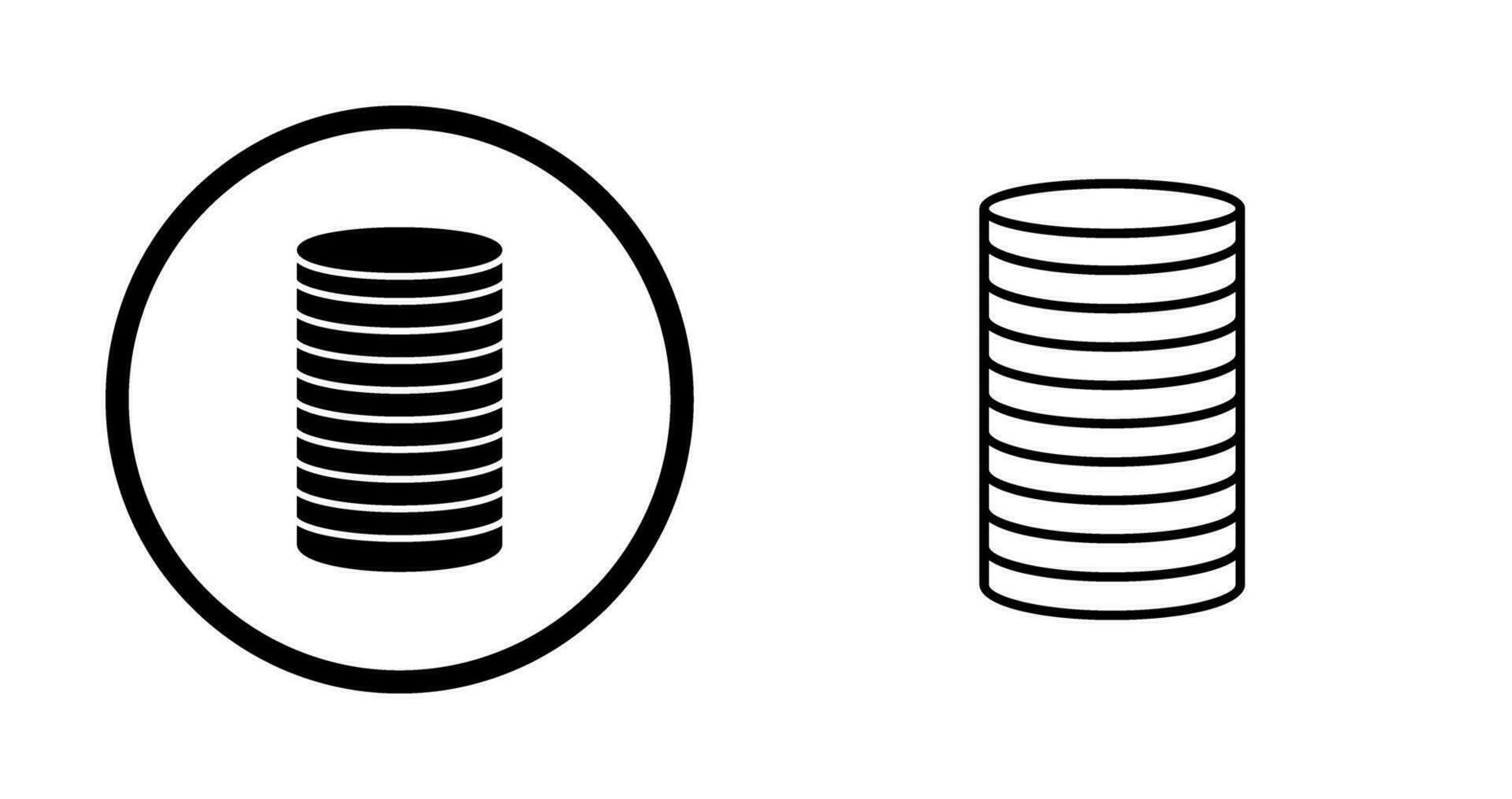 Stack of Coins Vector Icon