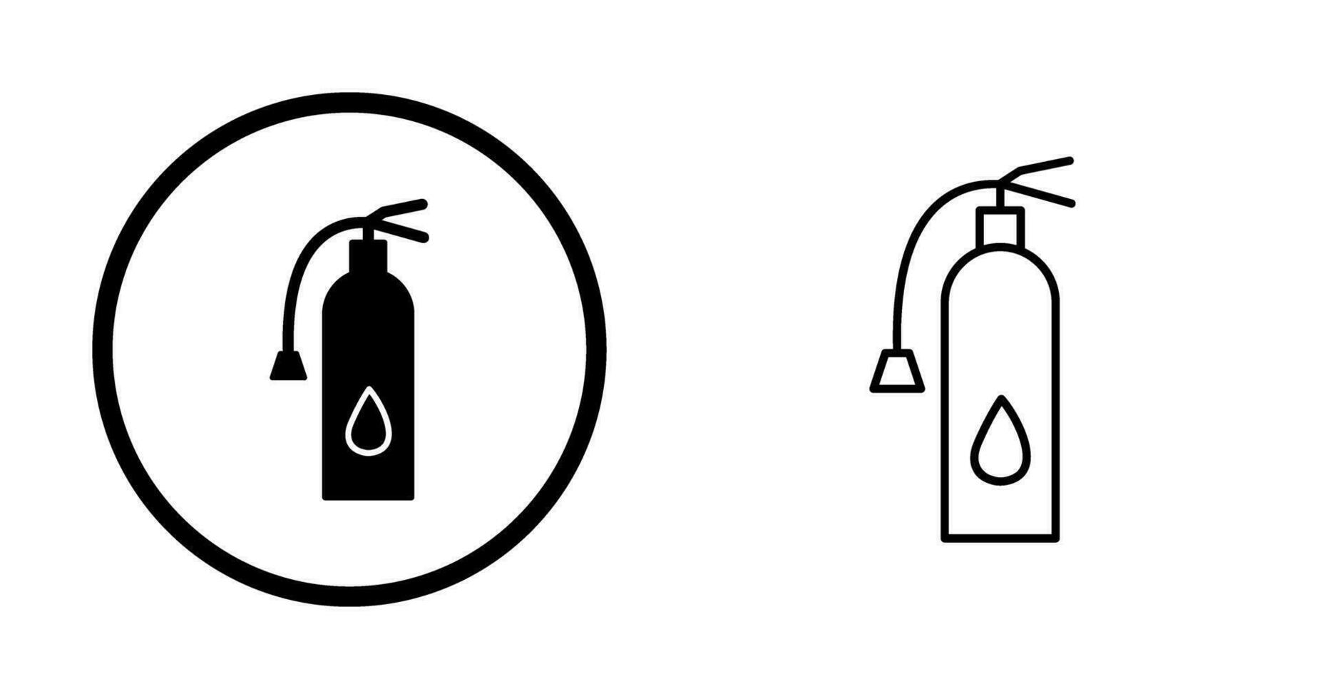 Unique Fire Extinguisher Vector Icon