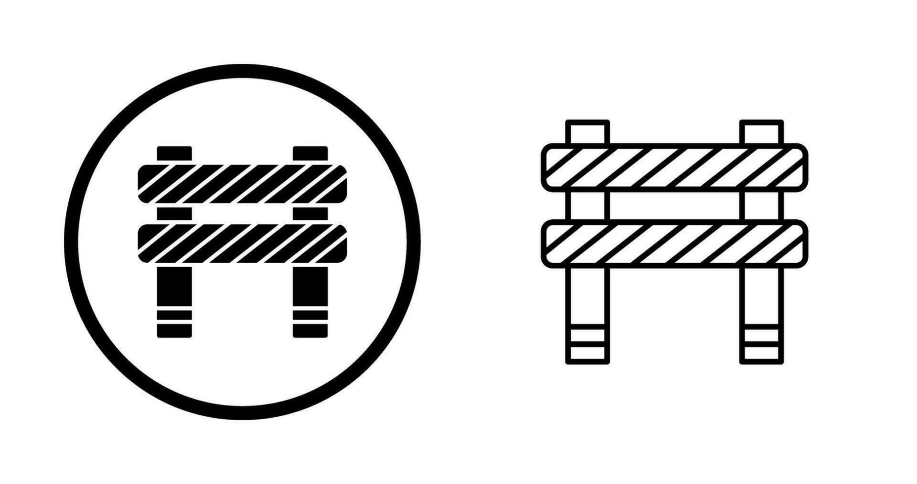 Unique Barrier Vector Icon