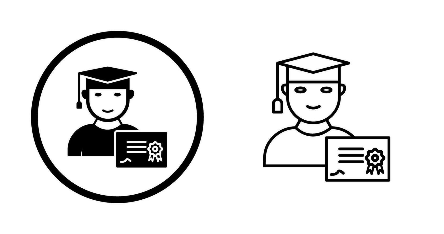 Unique Receiving Diploma Vector Icon