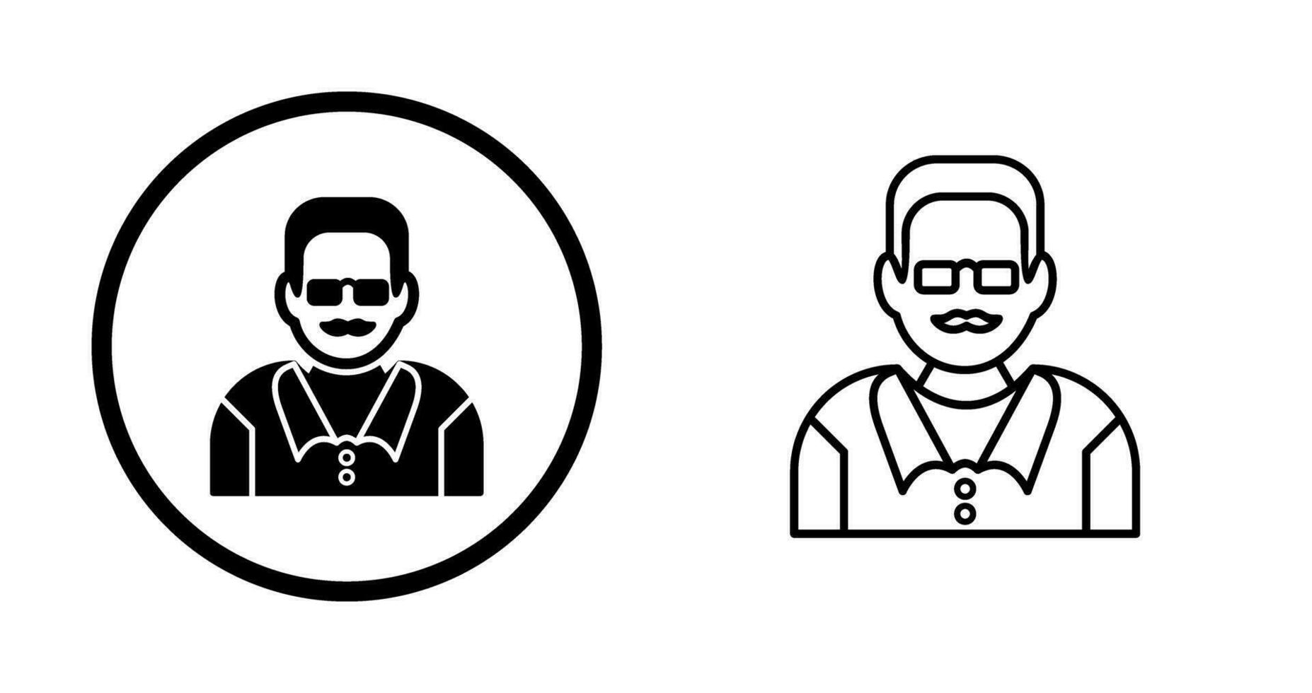 Unique Male Professor Vector Icon