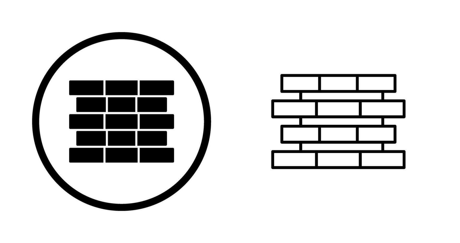 Unique Bricks Vector Icon