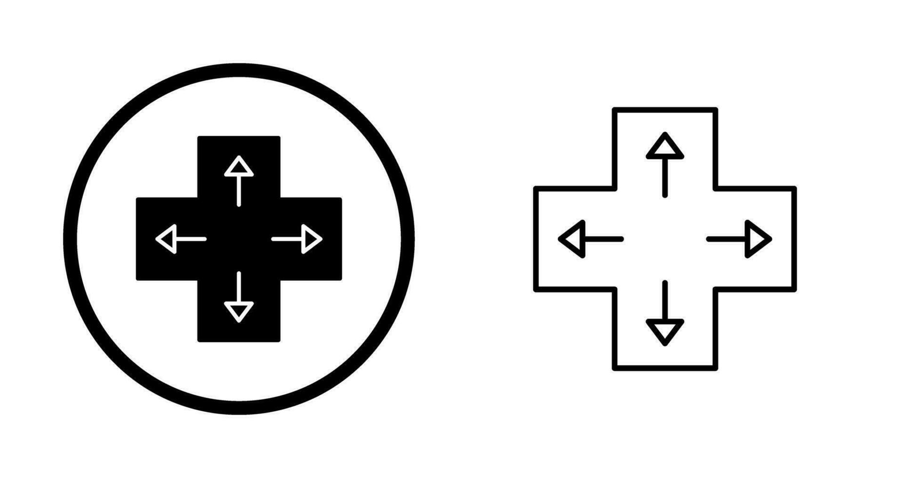 Unique Direction Keys Vector Icon
