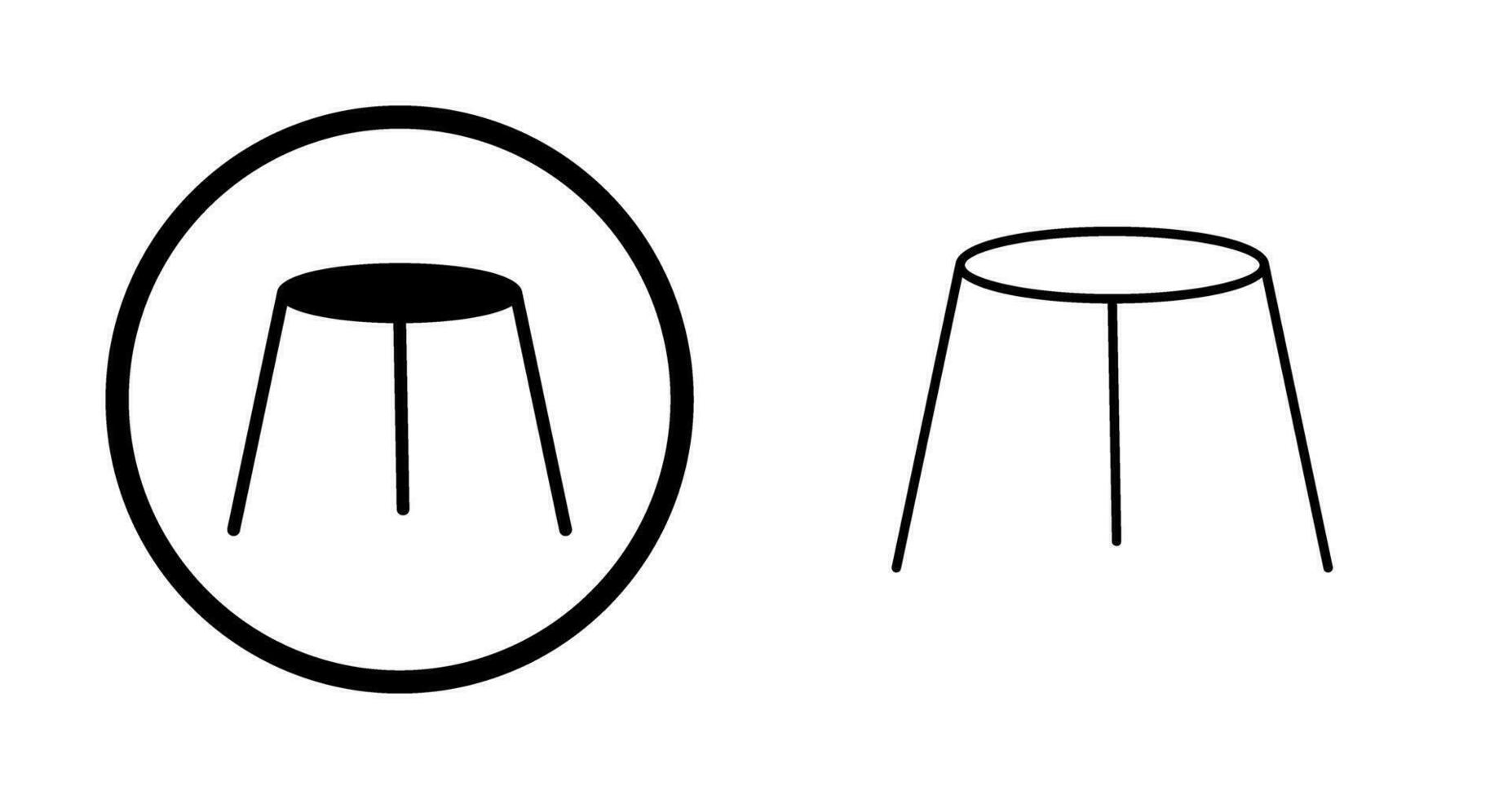 Unique Stool Vector Icon