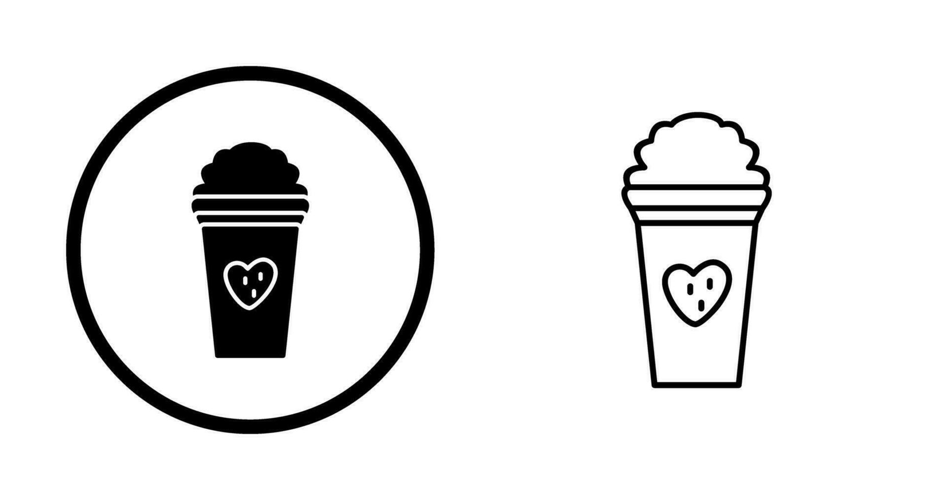 Unique Strawberry Milkshake Vector Icon