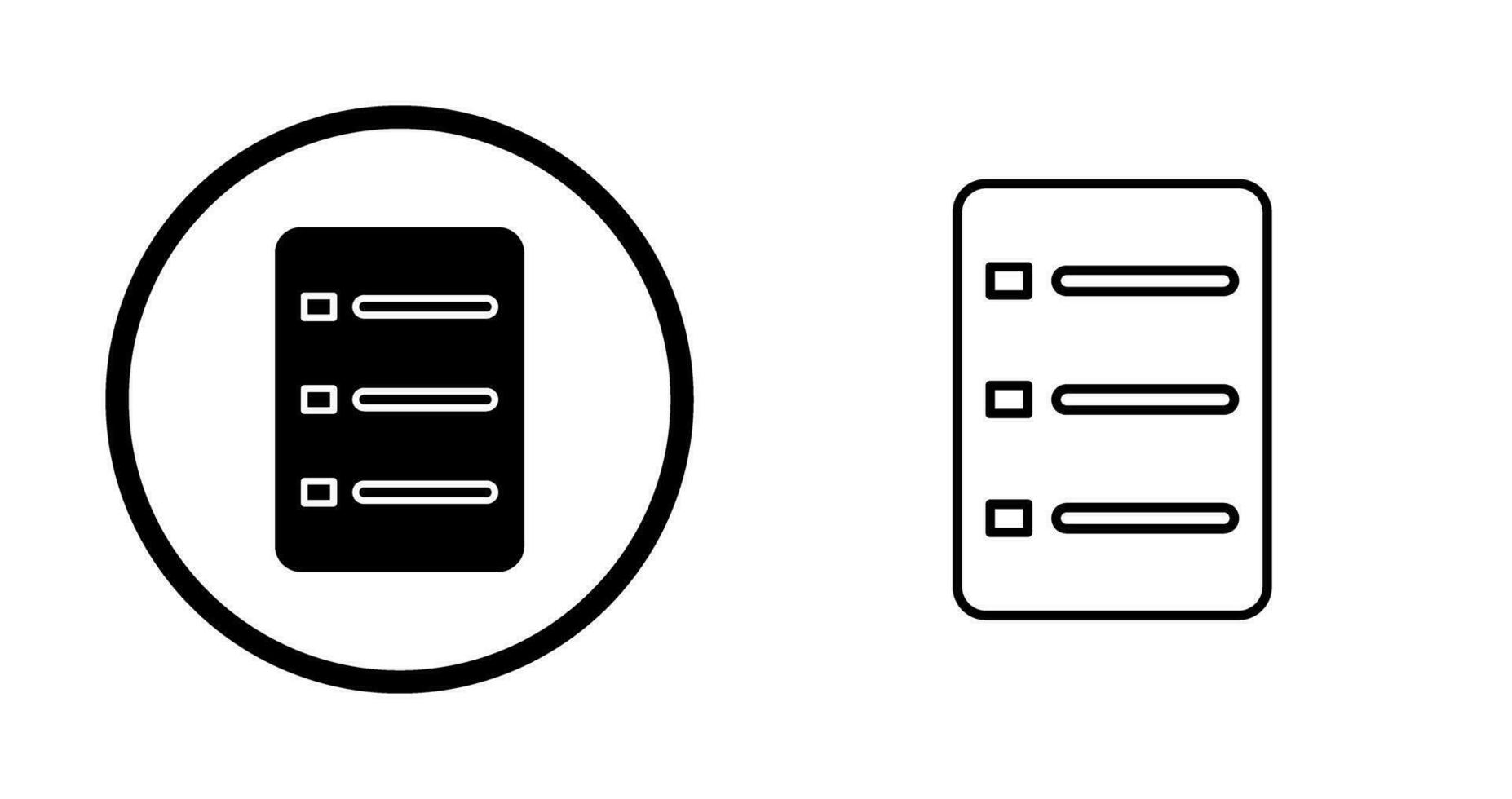 Unique Menu Vector Icon