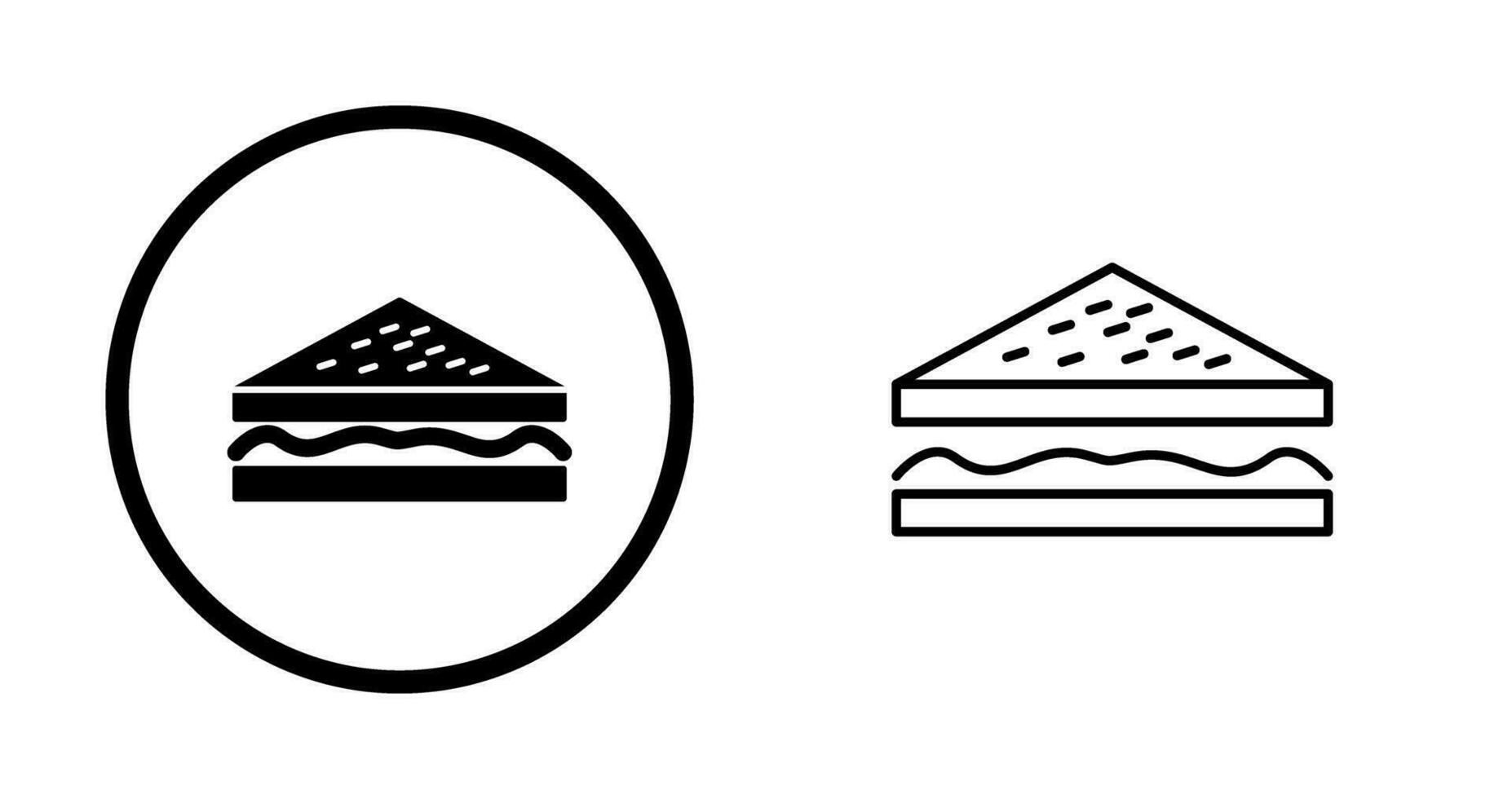 Unique Sandwich Vector Icon