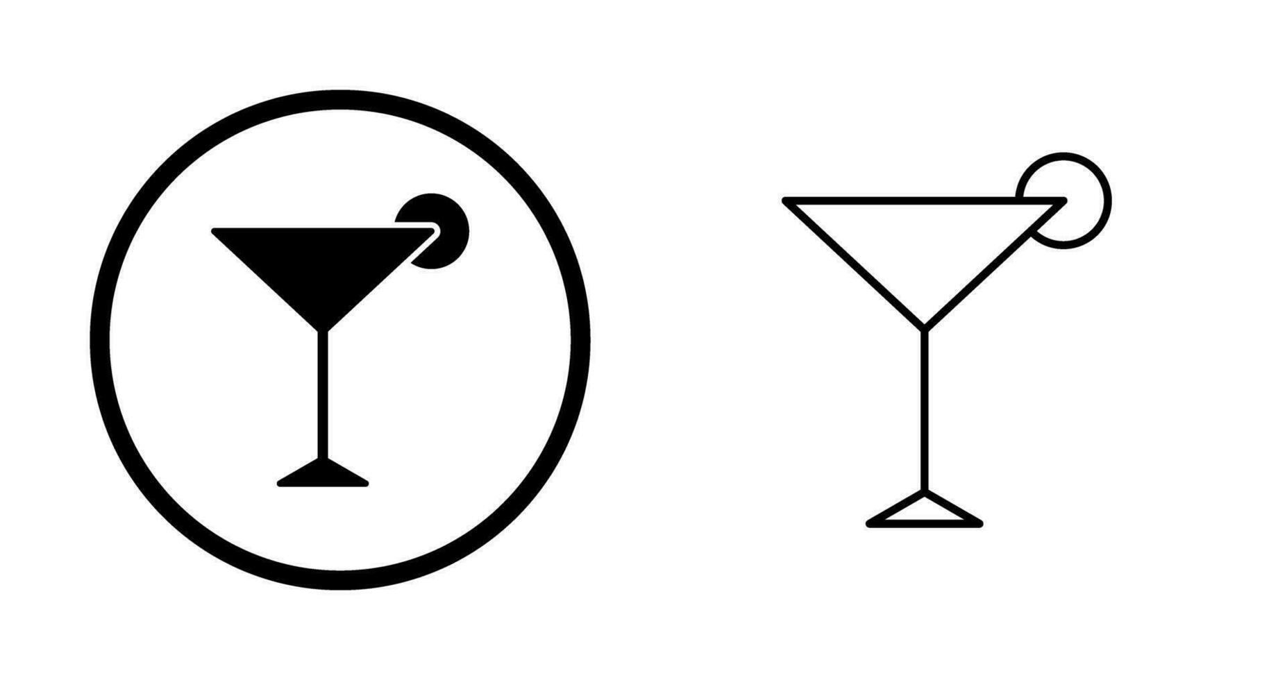 Unique Cosmopolitan Vector Icon