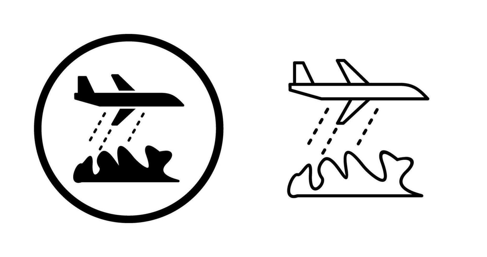 Unique Firefighter Plane Vector Icon