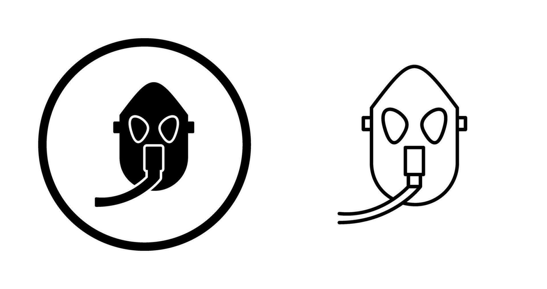 Unique Oxygen Mask Vector Icon